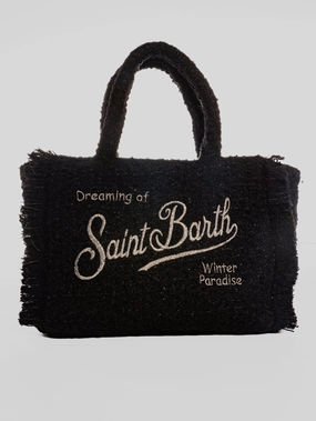 Black Tweed Collette Shoulder Bag
