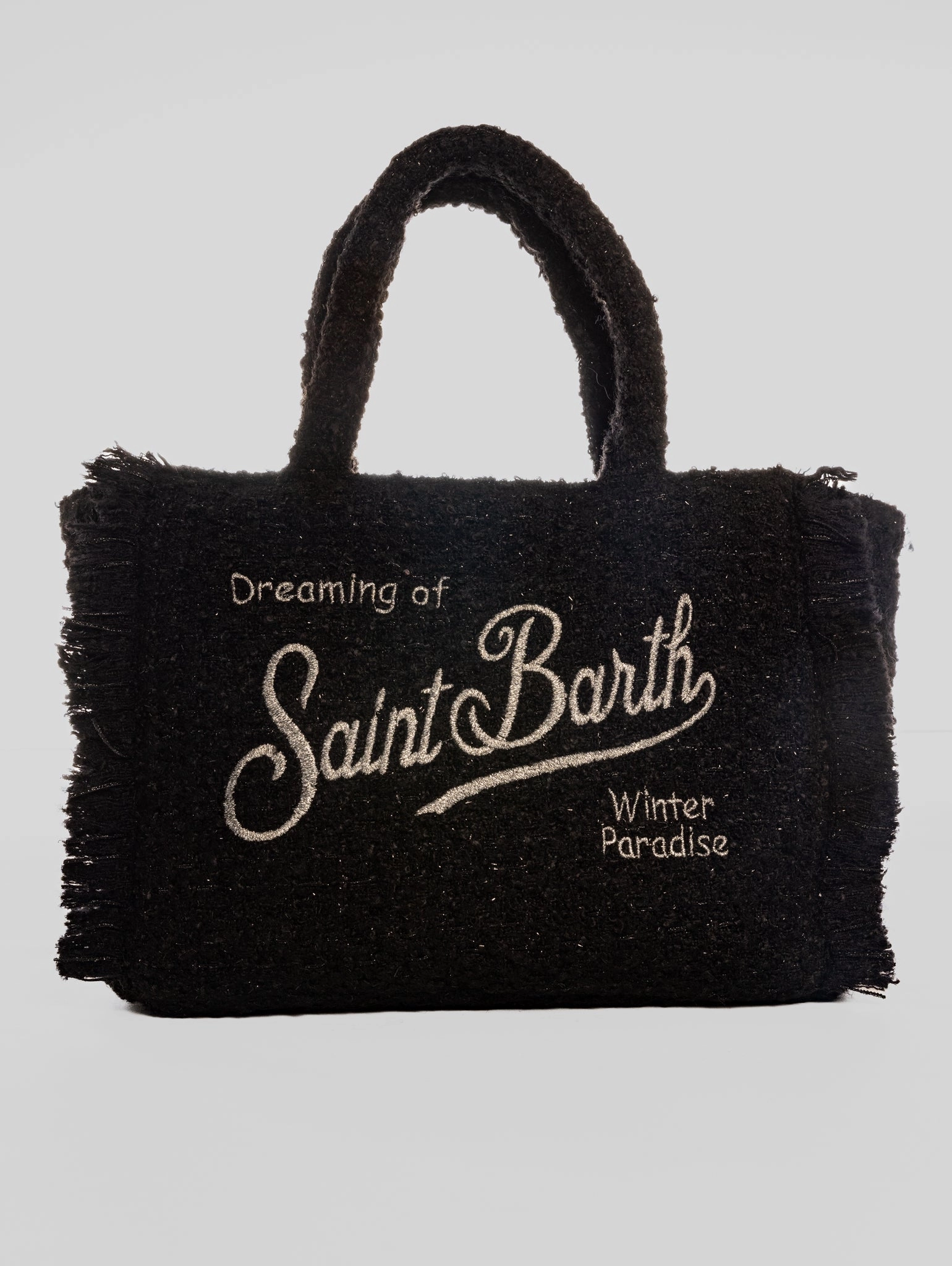 Black Tweed Collette Shoulder Bag