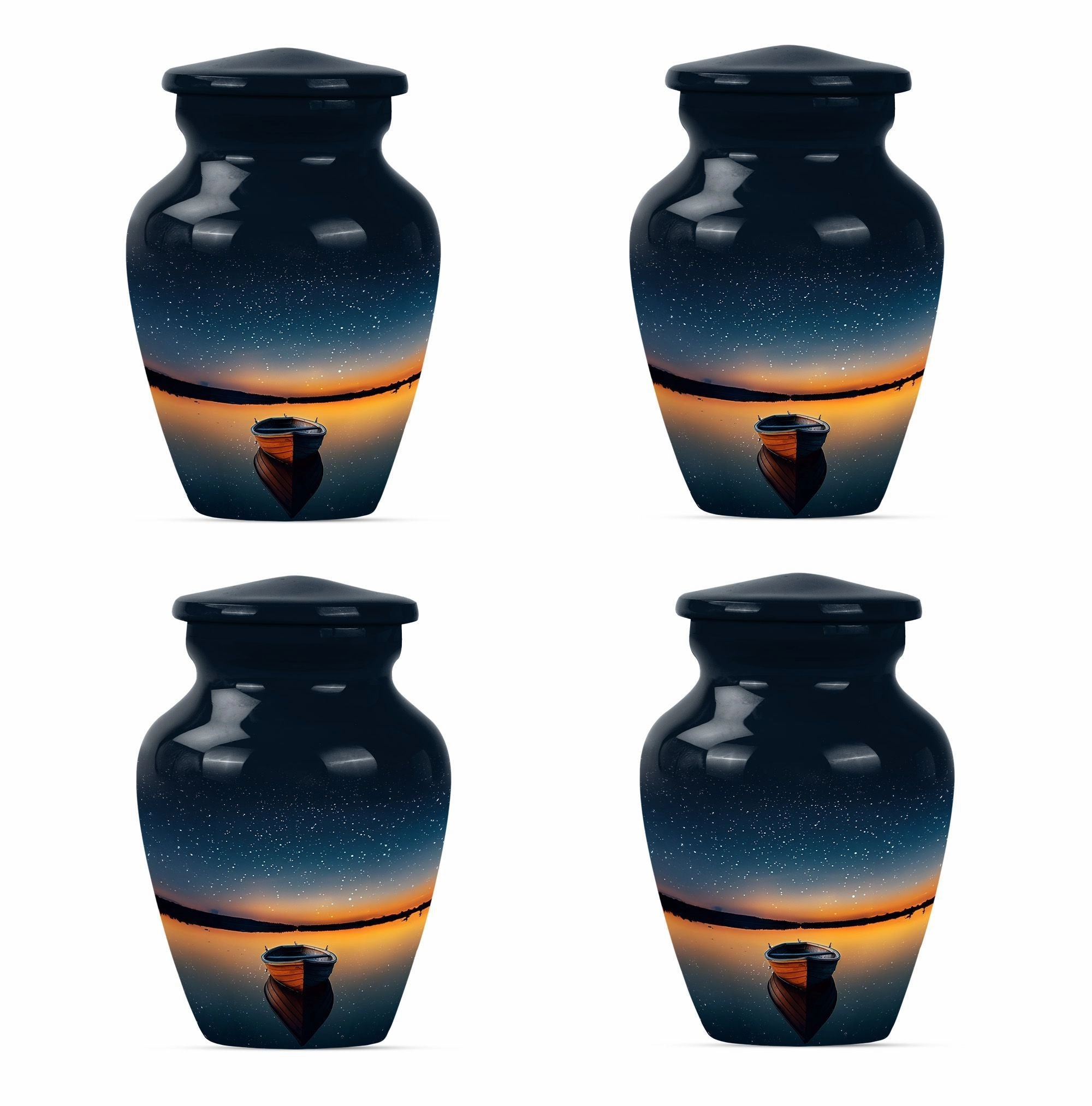 Boat Memorial - Cremation Keepsake Urn with Classic Design