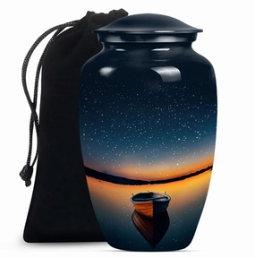 Boat Memorial - Cremation Keepsake Urn with Classic Design