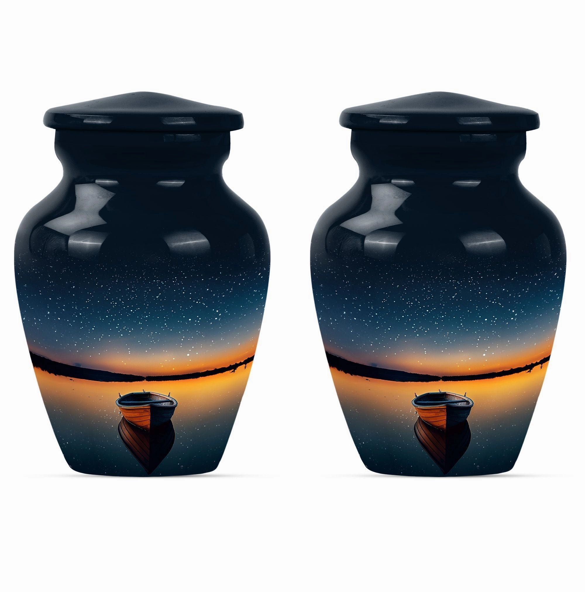 Boat Memorial - Cremation Keepsake Urn with Classic Design