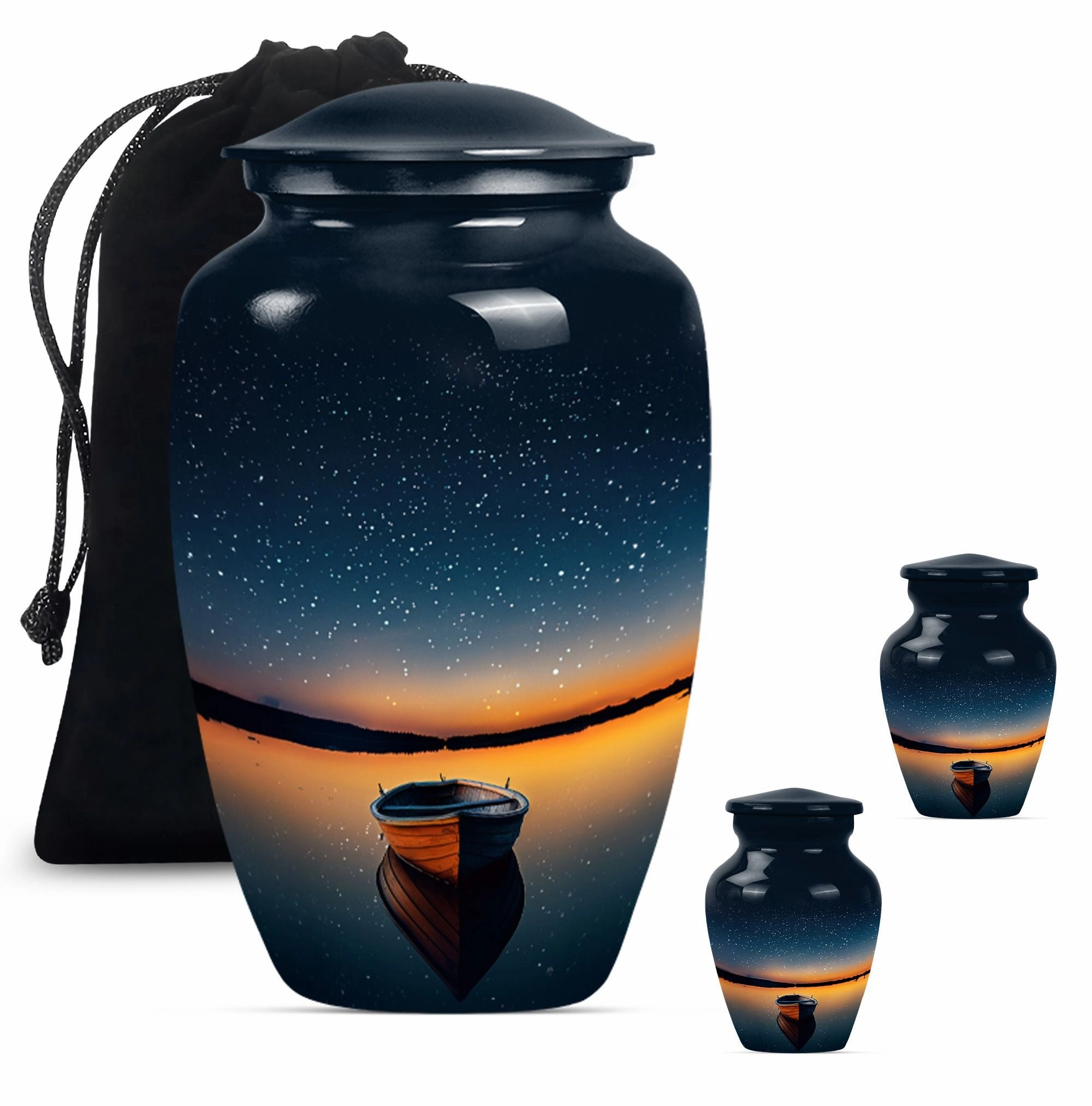 Boat Memorial - Cremation Keepsake Urn with Classic Design
