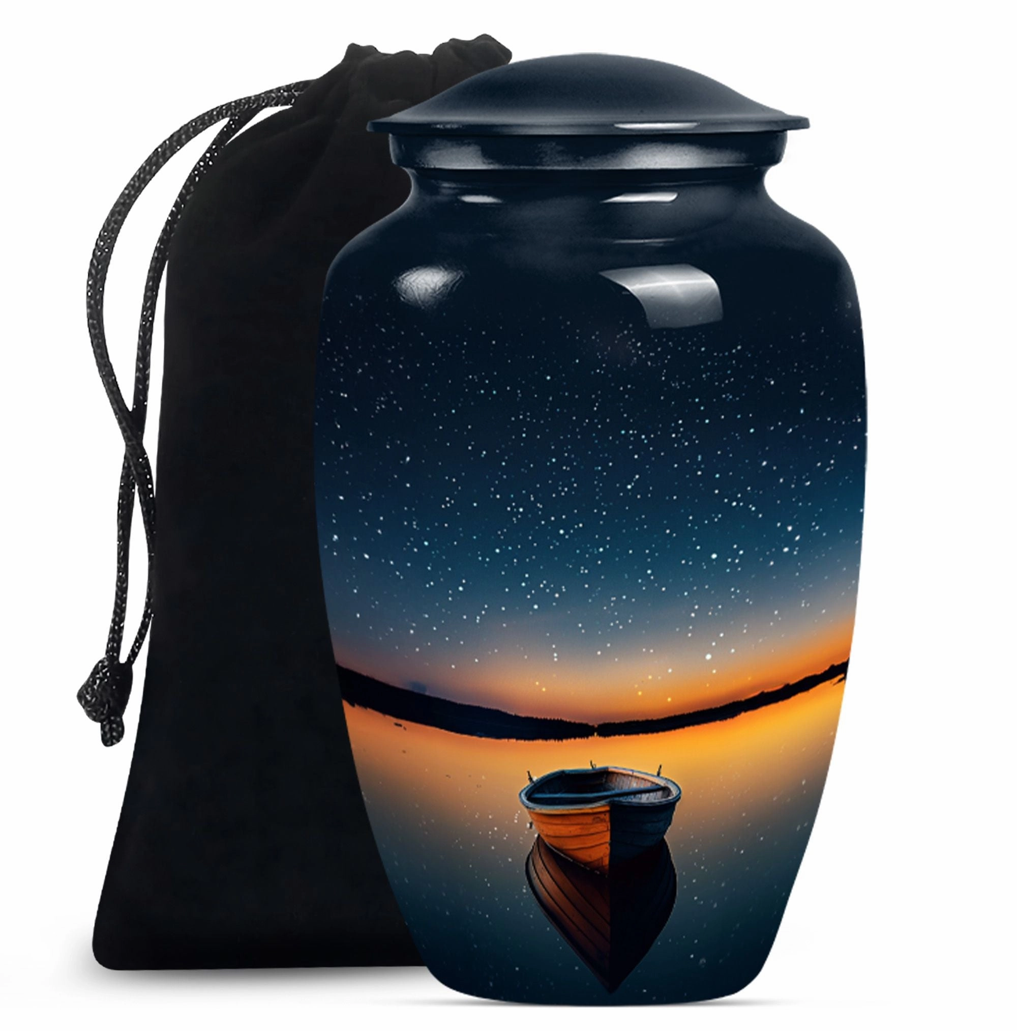 Boat Memorial - Cremation Keepsake Urn with Classic Design