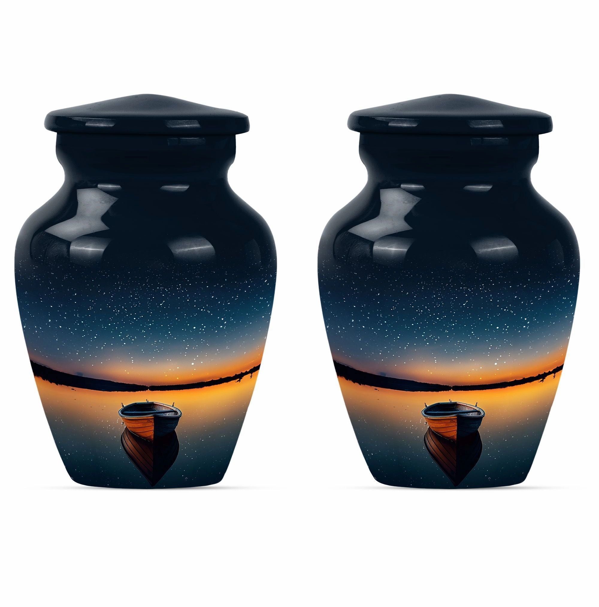 Boat Memorial - Cremation Keepsake Urn with Classic Design