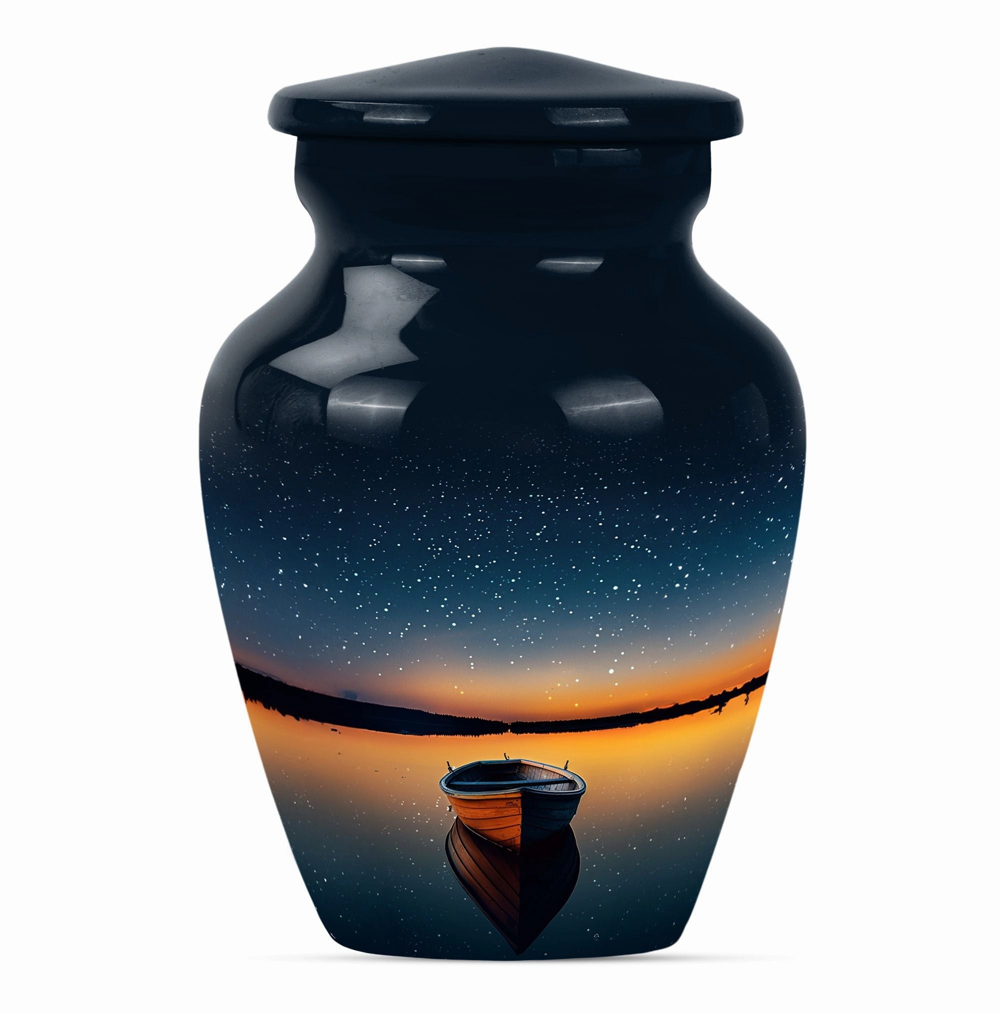 Boat Memorial - Cremation Keepsake Urn with Classic Design