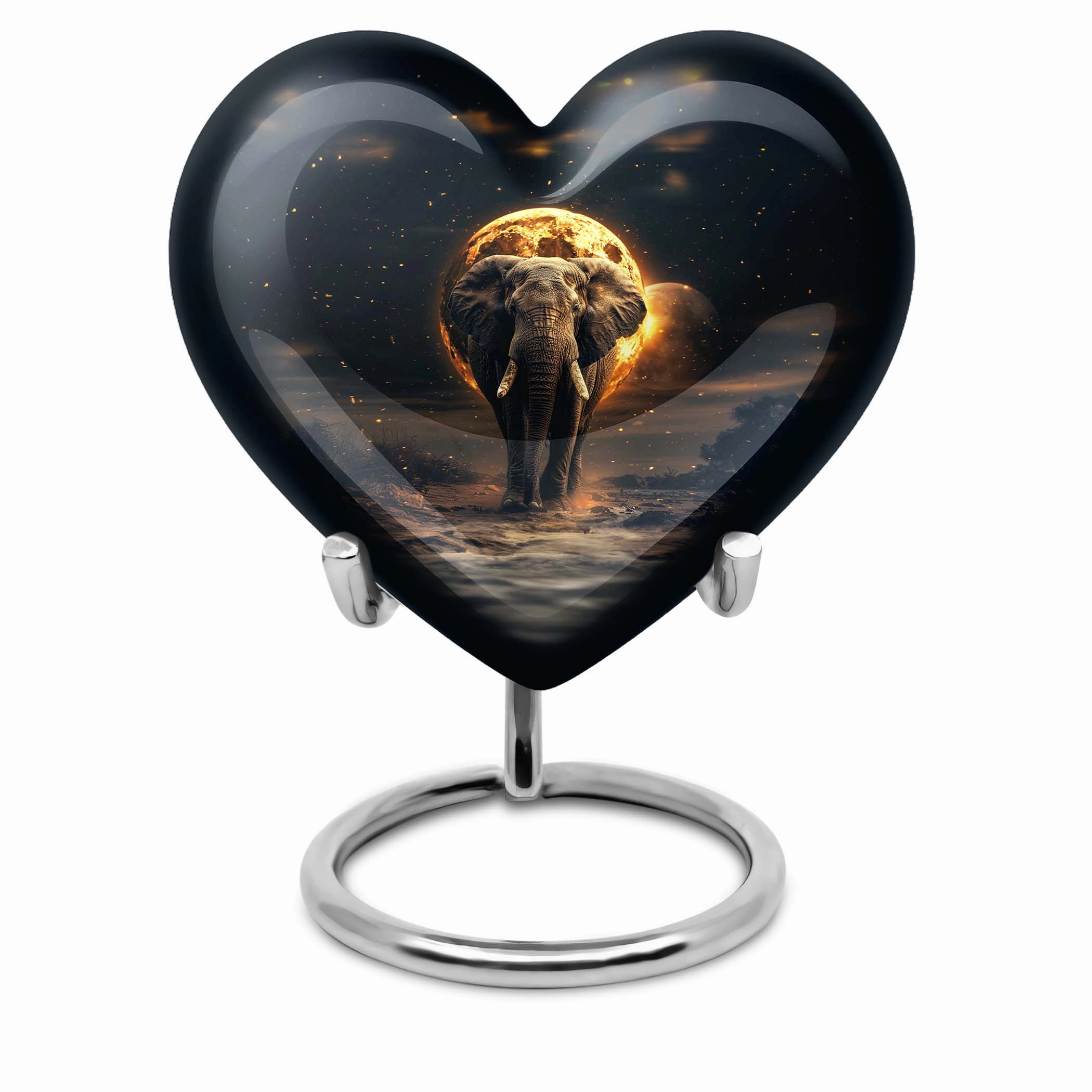 Butterfly Elephant Urn - Cremation Memorial for Adults