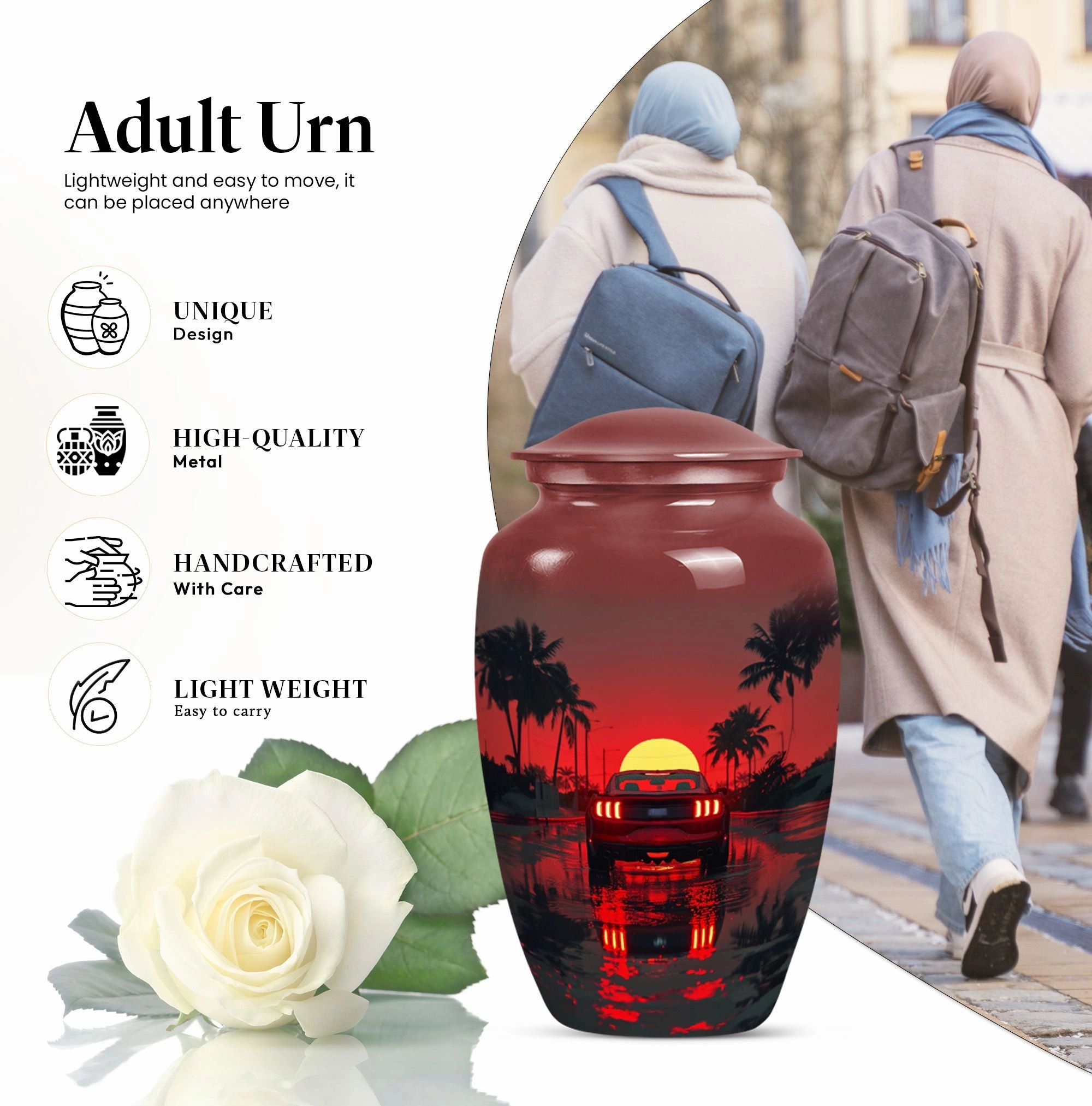 Butterfly Embrace: Car Memorial Cremation Urn for Peaceful Rest