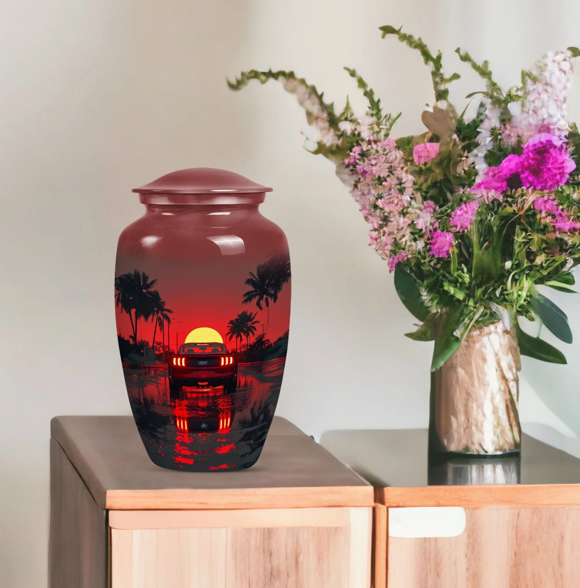 Butterfly Embrace: Car Memorial Cremation Urn for Peaceful Rest