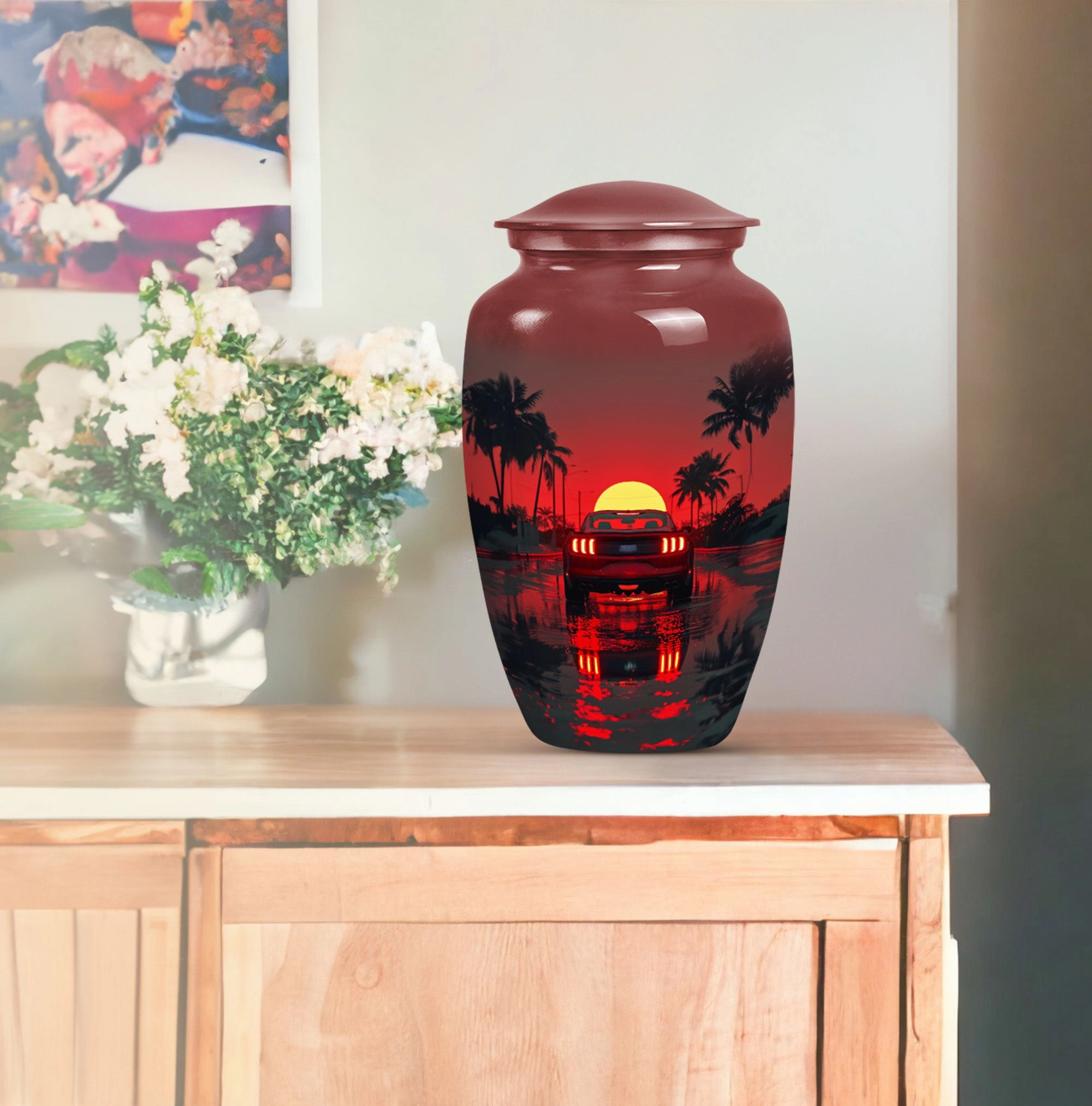 Butterfly Embrace: Car Memorial Cremation Urn for Peaceful Rest