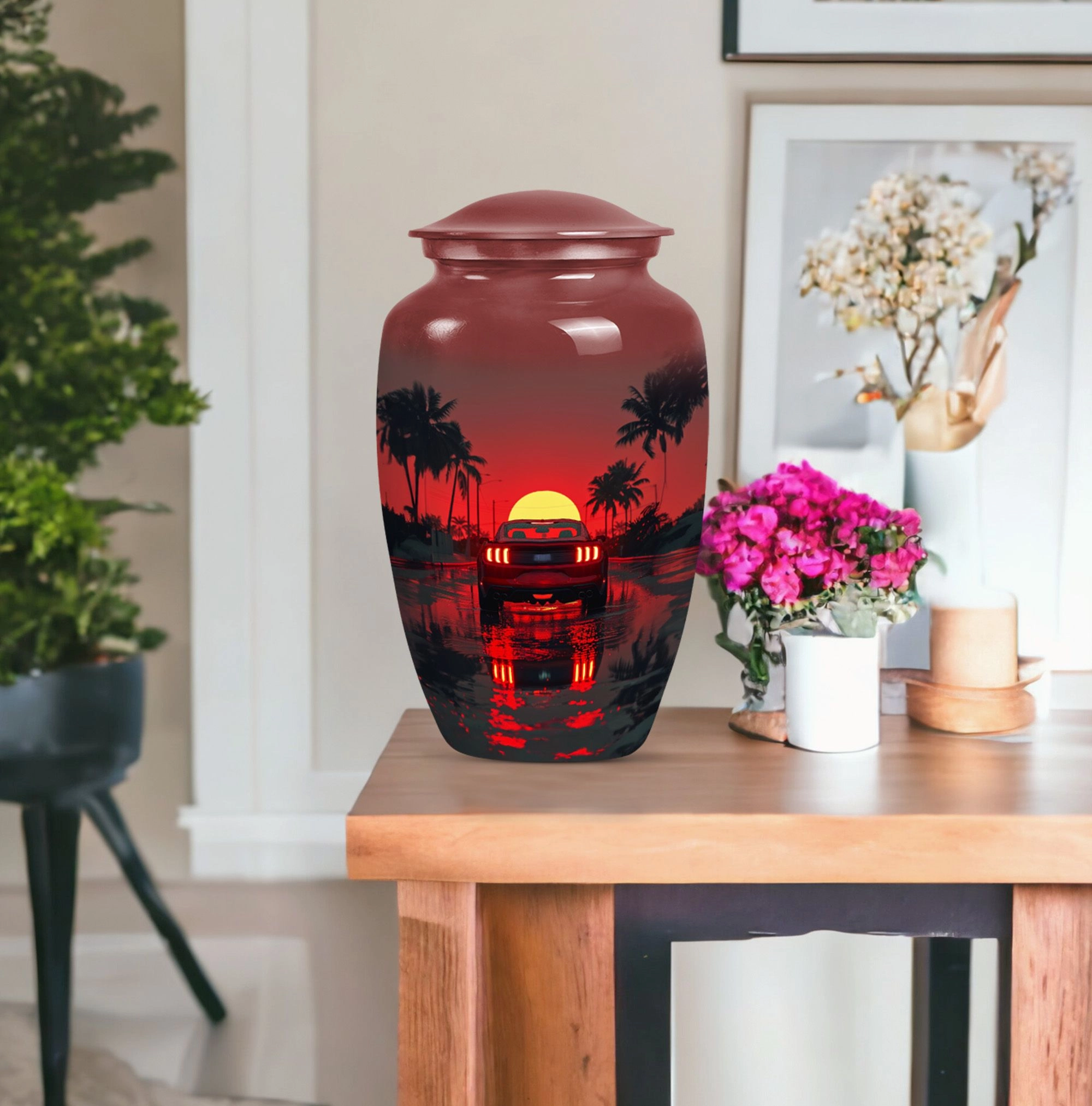Butterfly Embrace: Car Memorial Cremation Urn for Peaceful Rest
