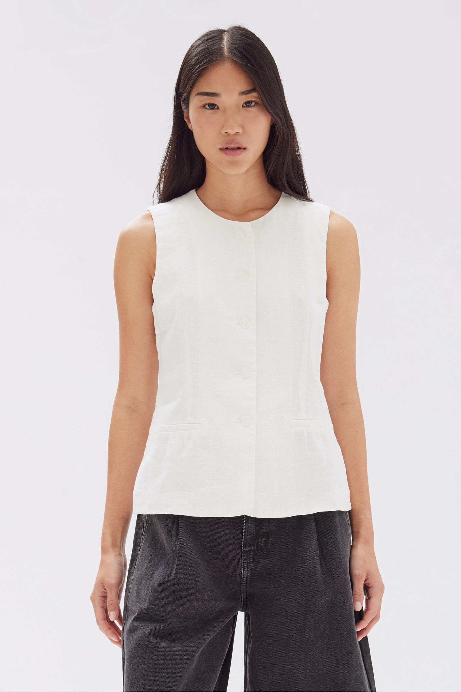 Calla Linen Top