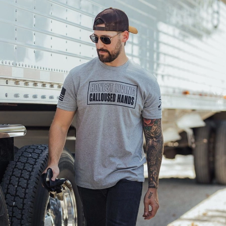 Calloused Hands T-Shirt - Dark Heather Gray