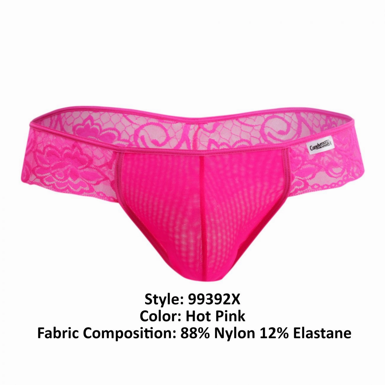 CandyMan 99392X Thongs Color Hot Pink