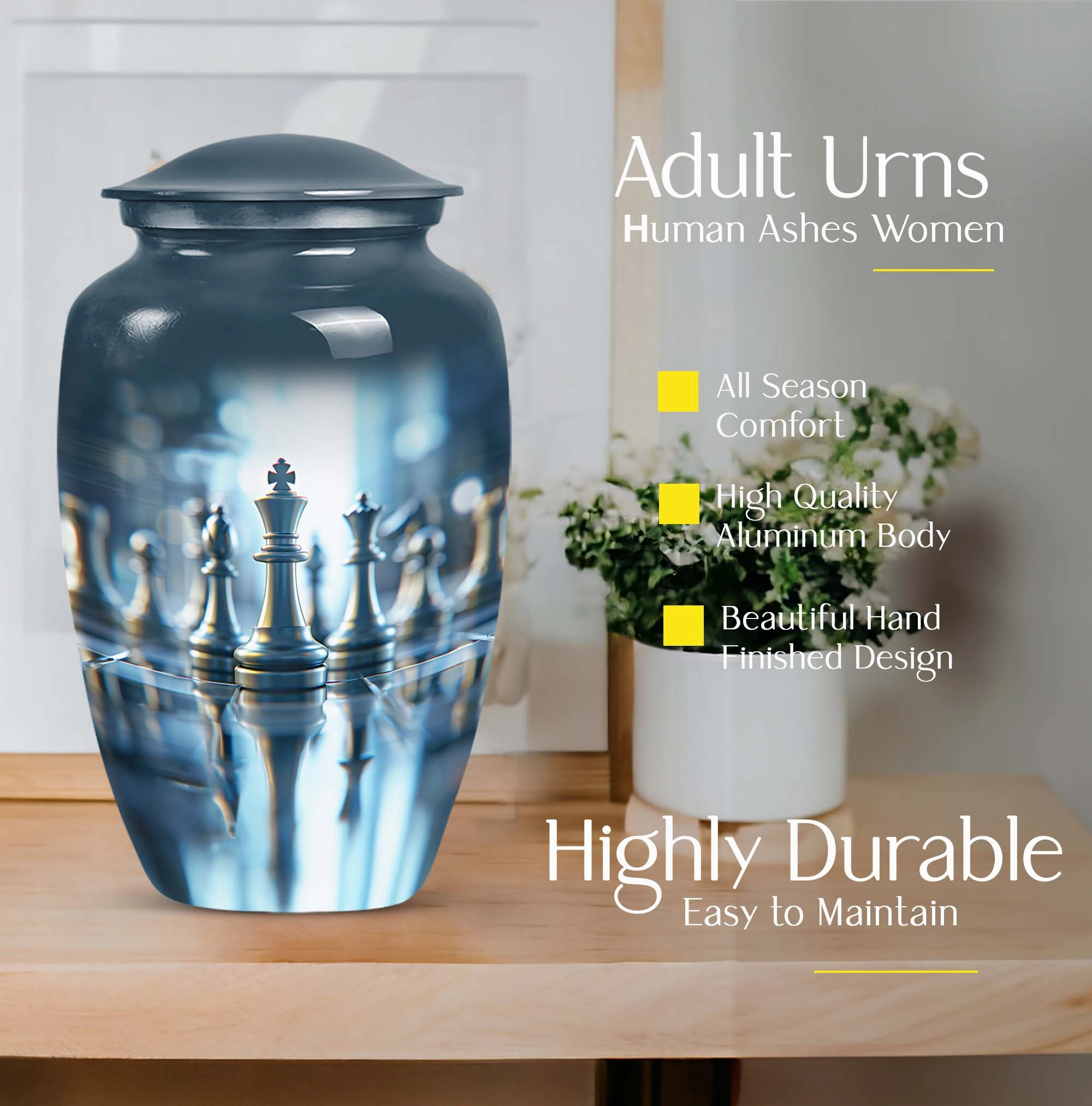 Chess Game Cremation Urn Burial Custom Cremation Container