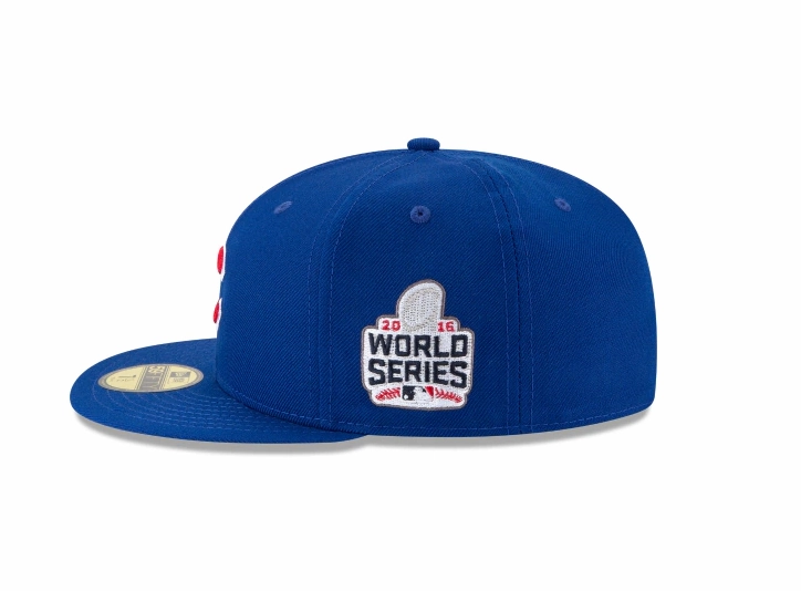 Chicago Cubs New Era 2016 World Series Wool 59FIFTY Fitted Hat - Blue
