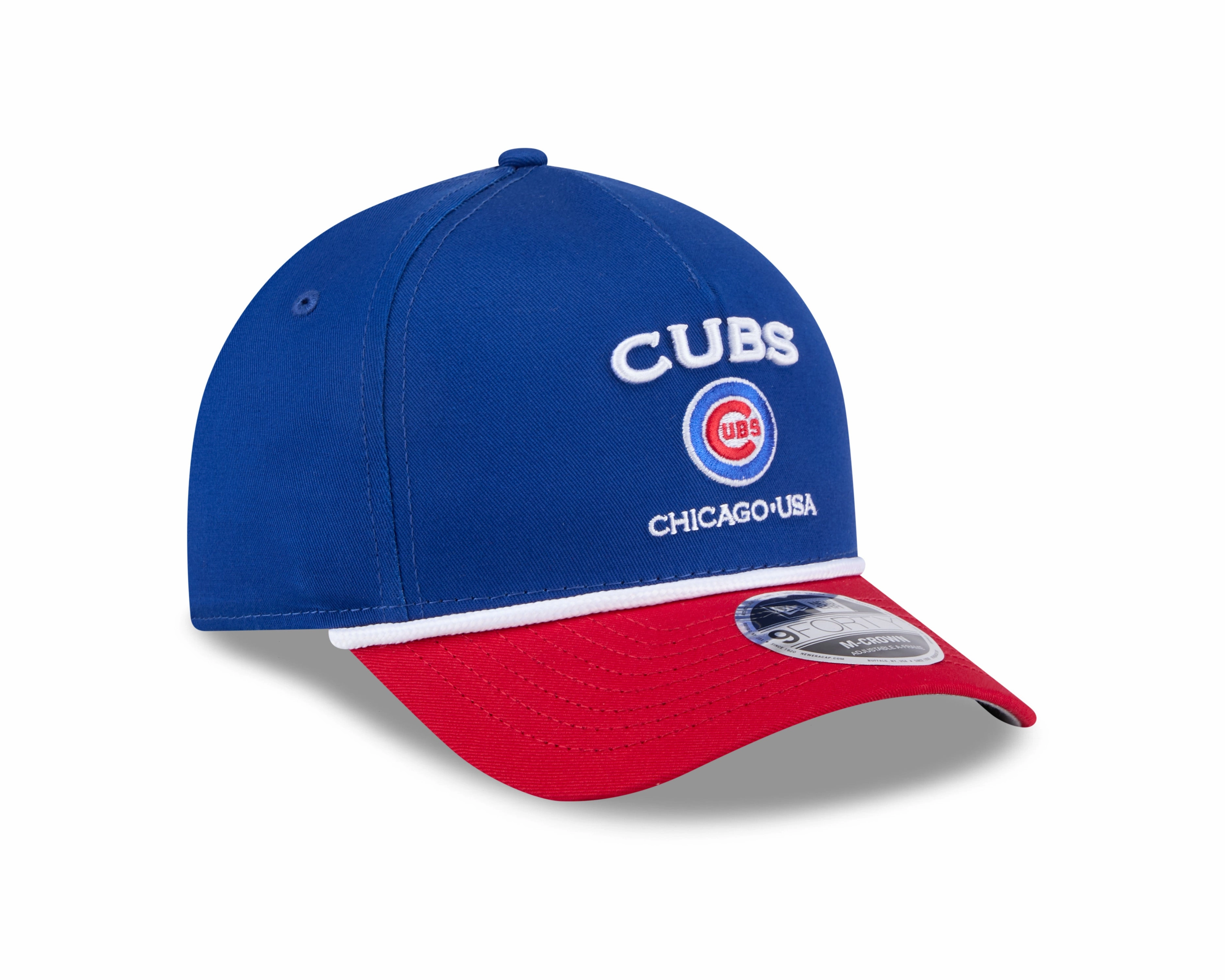 Chicago Cubs New Era Rope M-Crown Royal Blue 9FORTY Adjustable Hat