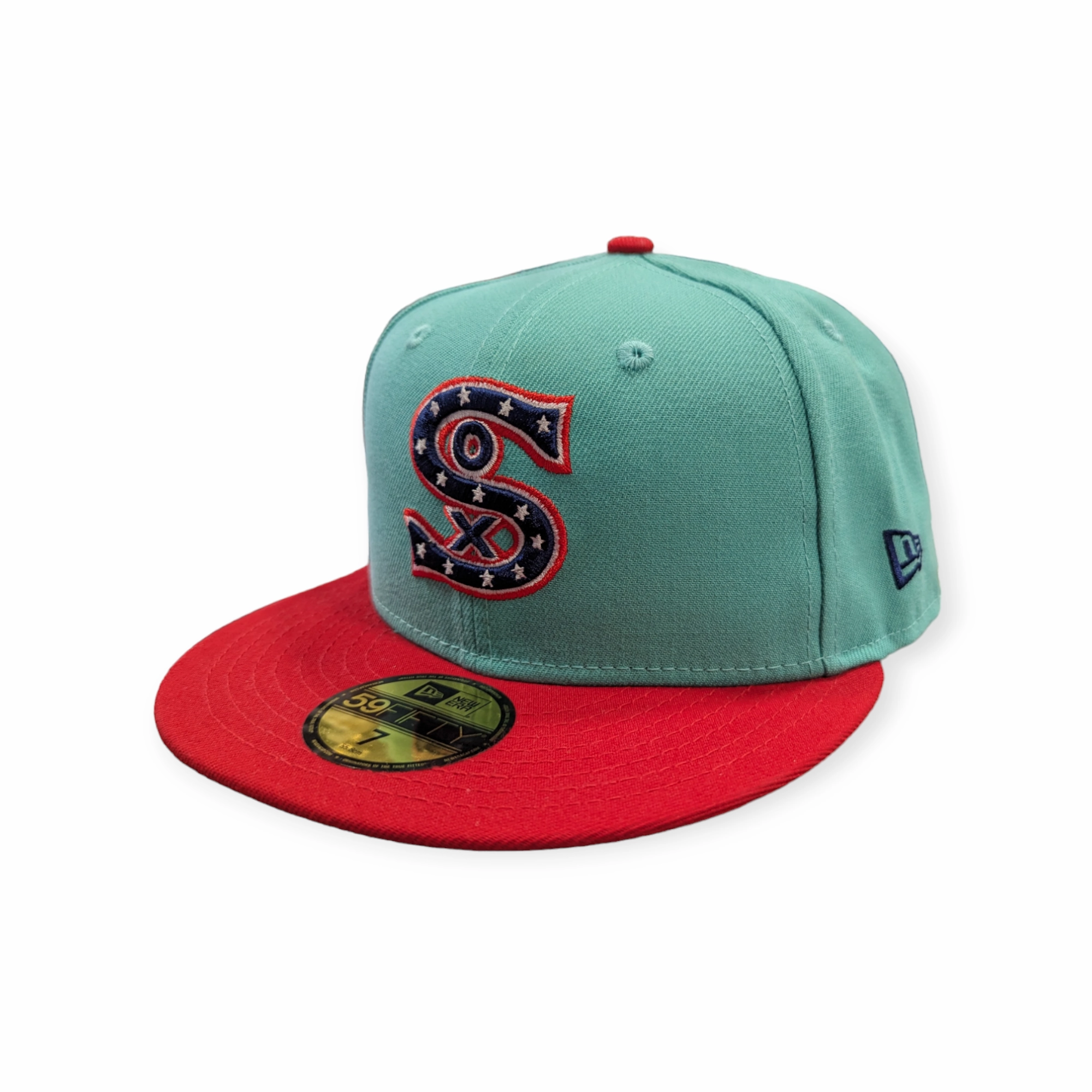 Chicago White Sox 1917 New Era 2 Tone Mint/Red 59FIFTY Fitted Hat
