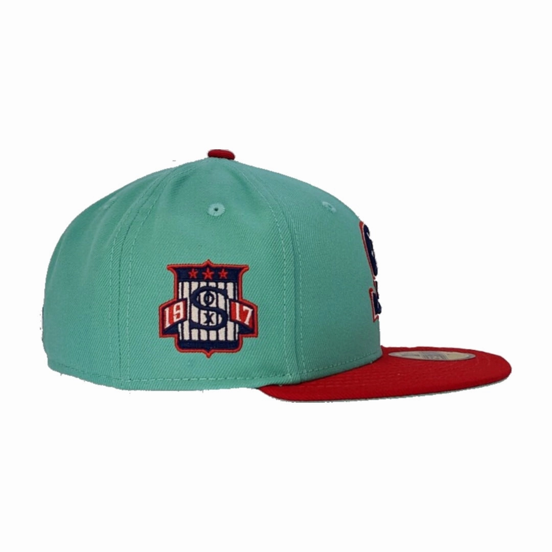 Chicago White Sox 1917 New Era 2 Tone Mint/Red 59FIFTY Fitted Hat