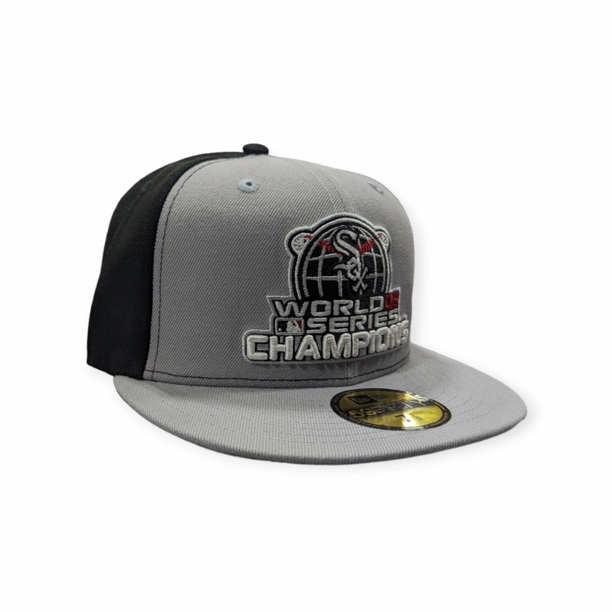 Chicago White Sox 2005 World Series Champions Locker Room Gray/Black 59FIFTY Fitted Hat