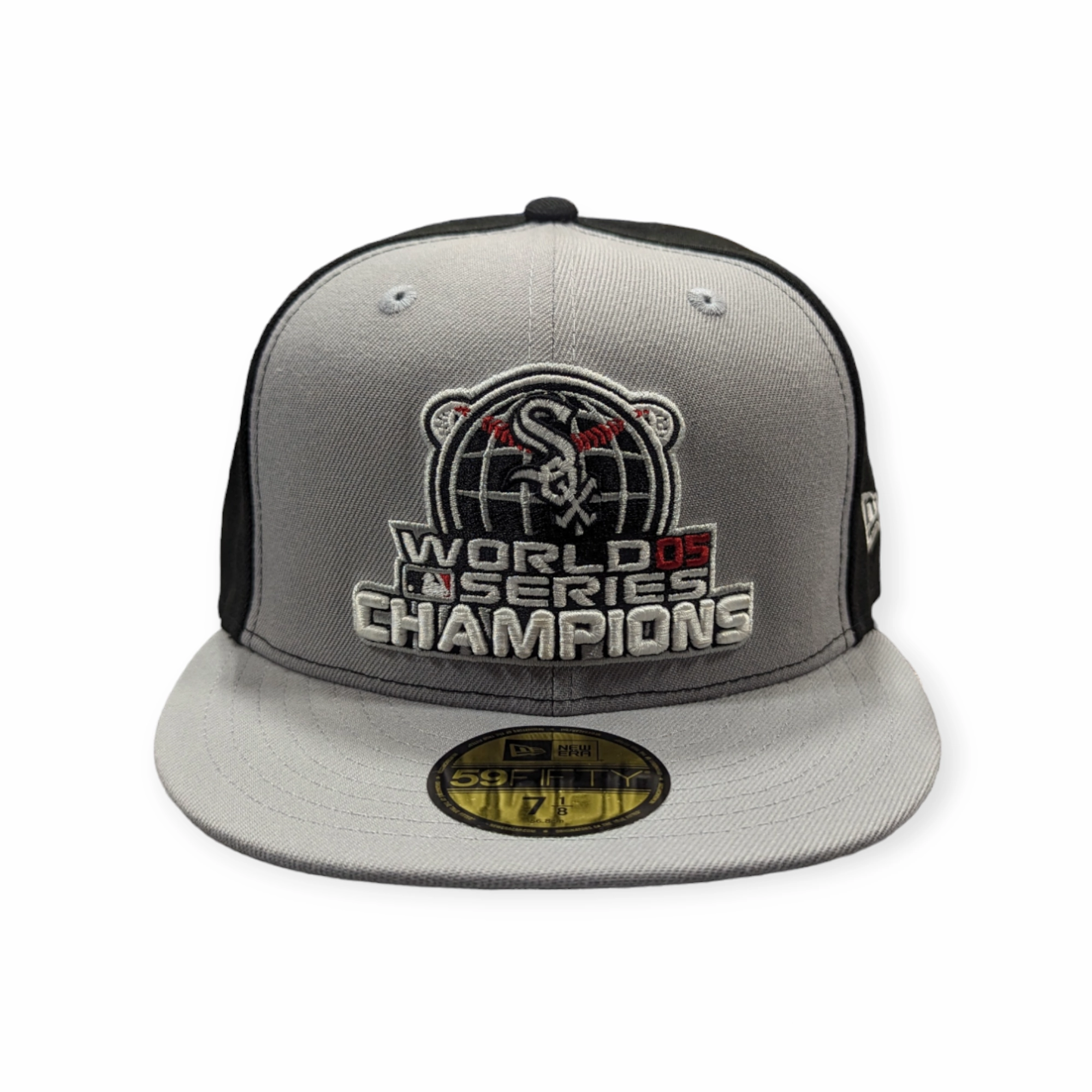 Chicago White Sox 2005 World Series Champions Locker Room Gray/Black 59FIFTY Fitted Hat