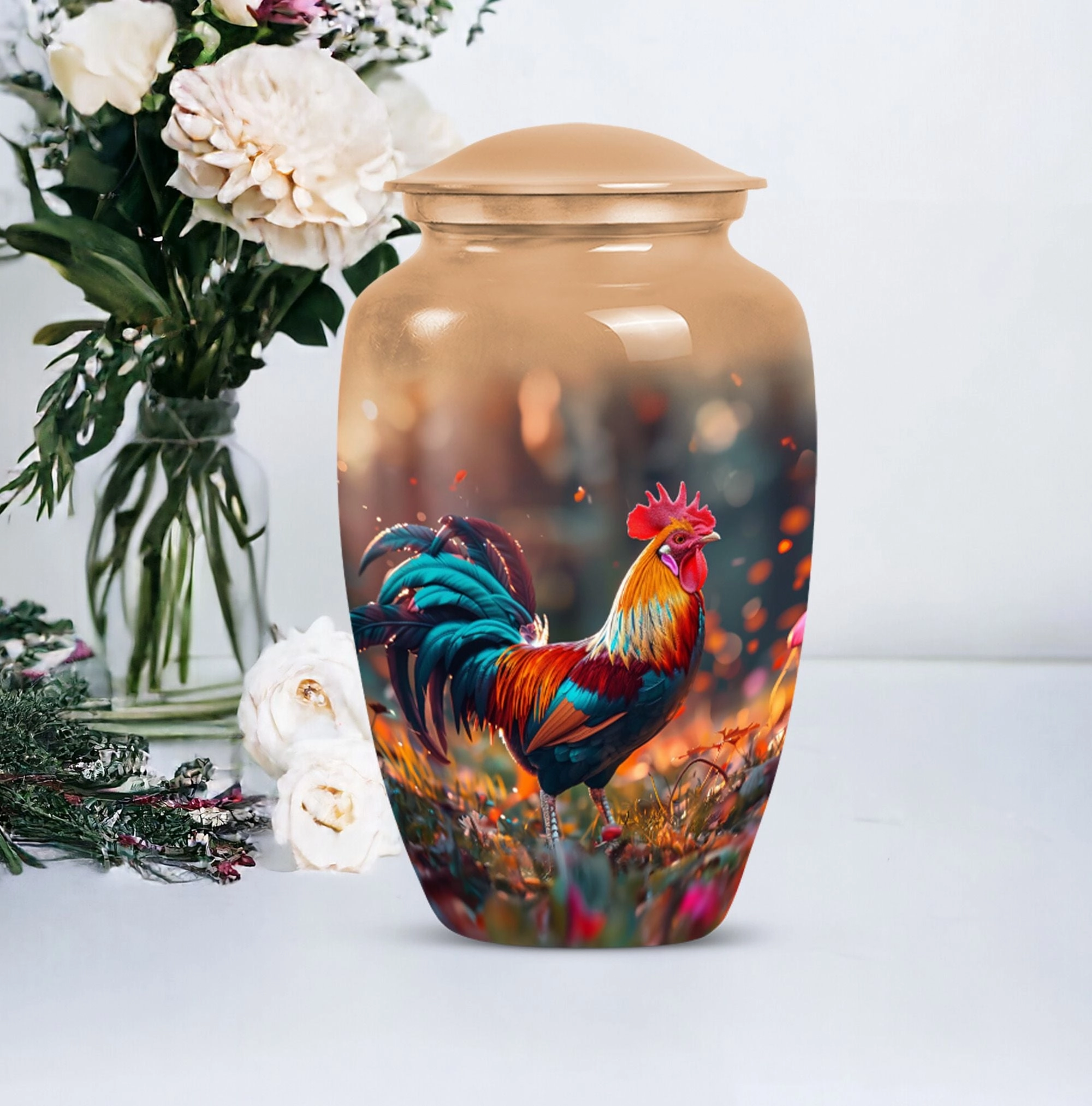 Chicken Urn Tranquility: Personalized Memorial Burial Ash Urns For Humans