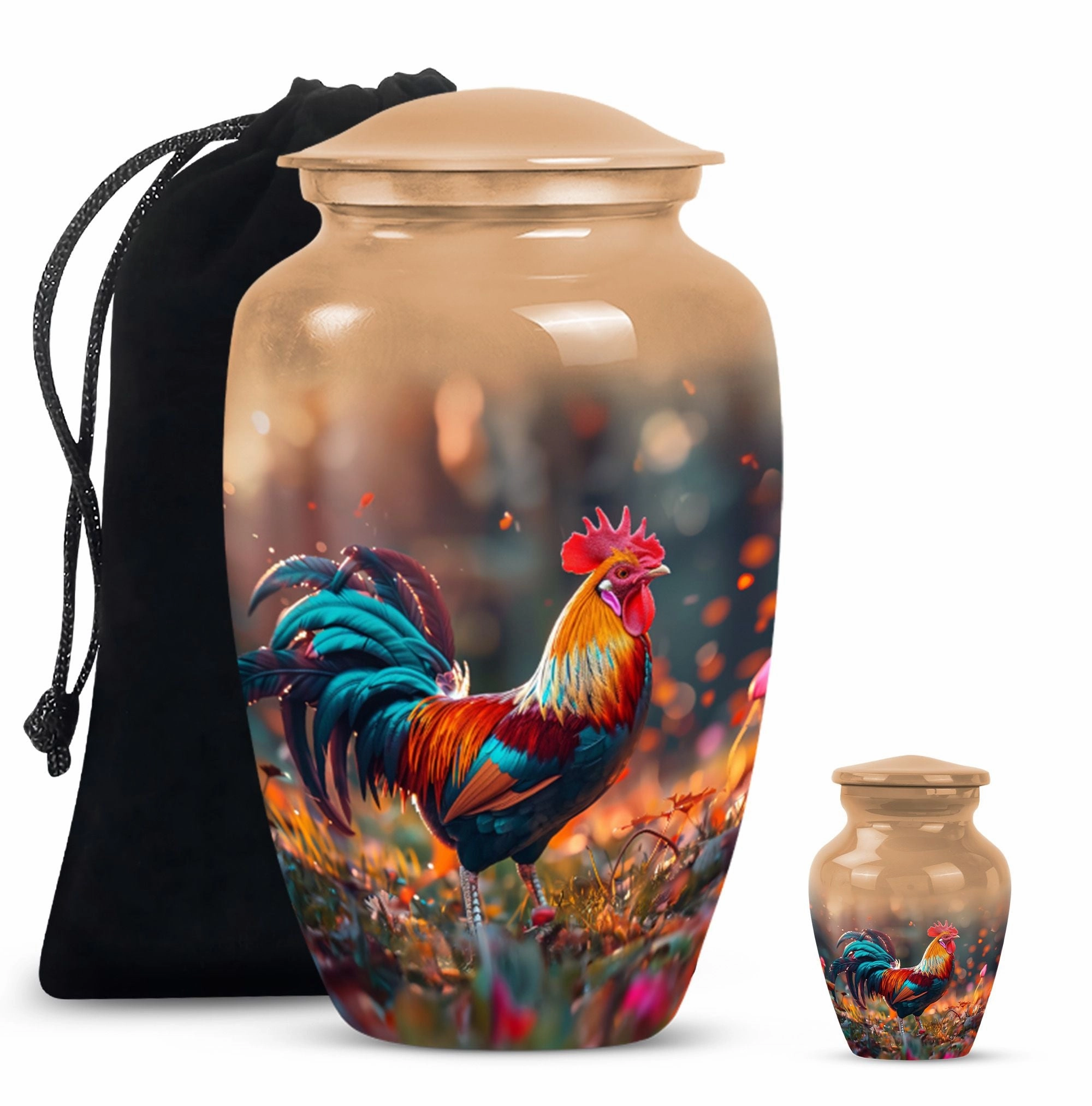 Chicken Urn Tranquility: Personalized Memorial Burial Ash Urns For Humans