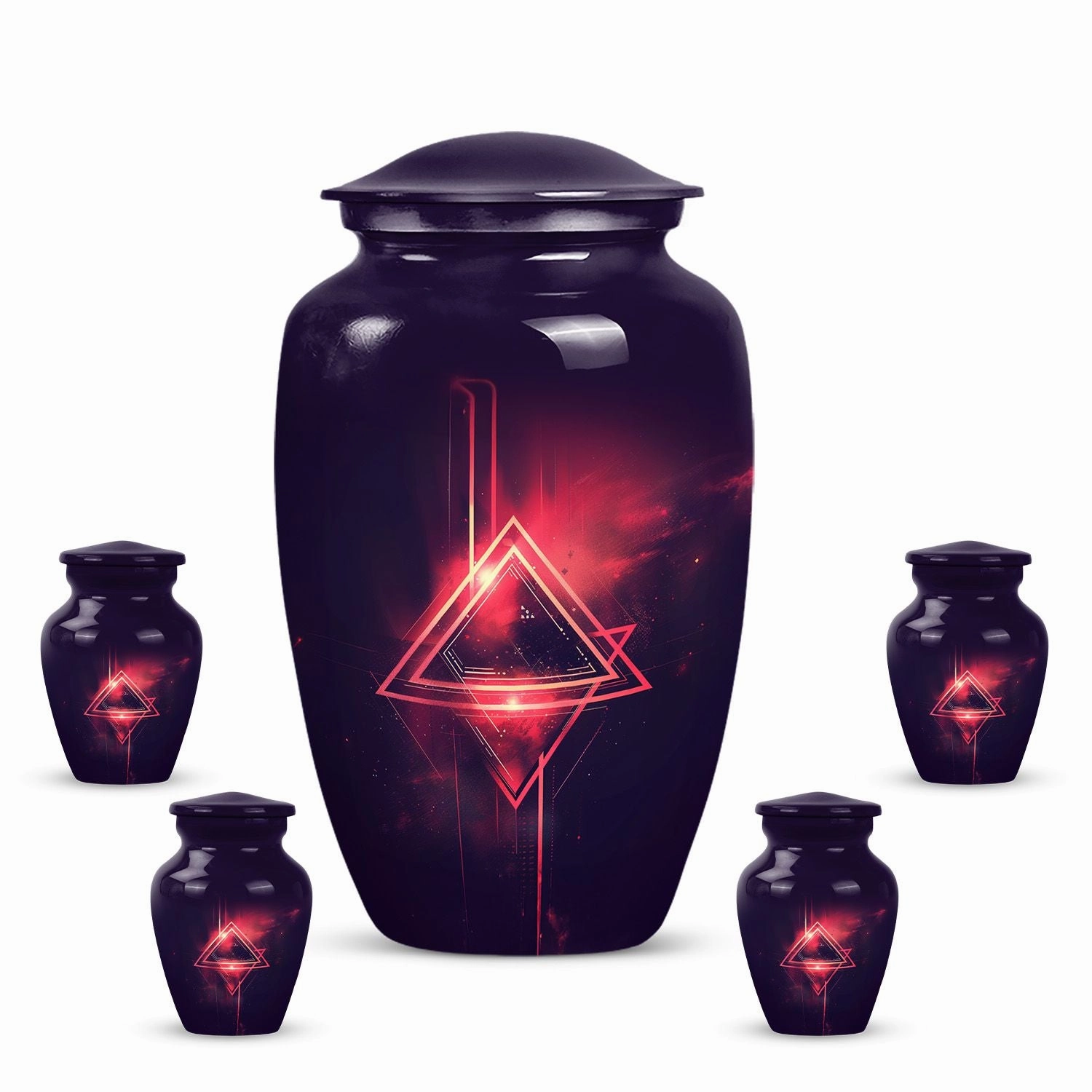 Classic Faithful Departure: Catholic Funeral Urn for Men Ashes