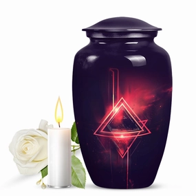 Classic Faithful Departure: Catholic Funeral Urn for Men Ashes