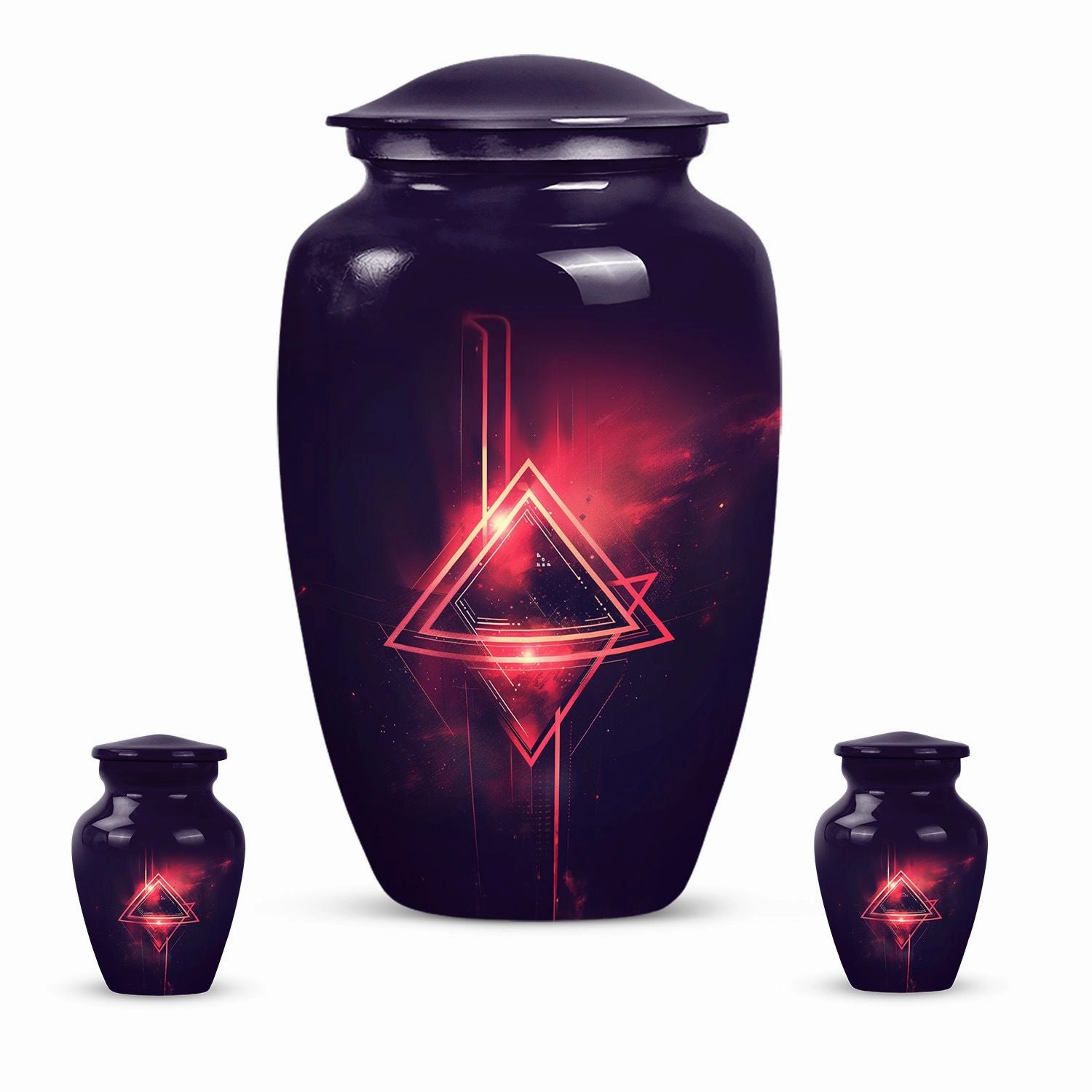 Classic Faithful Departure: Catholic Funeral Urn for Men Ashes