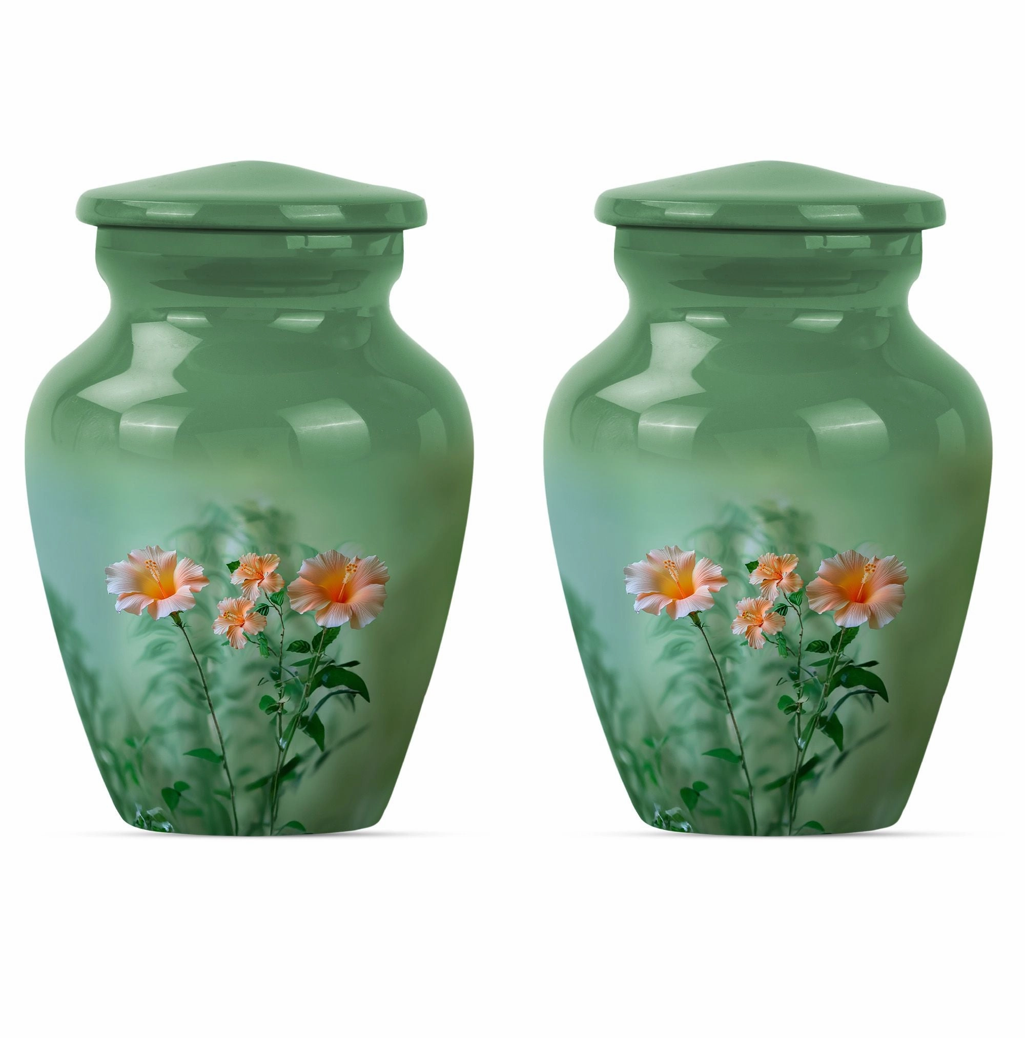 Classic Flowers Urn: Cremation Urn for Men Ashes
