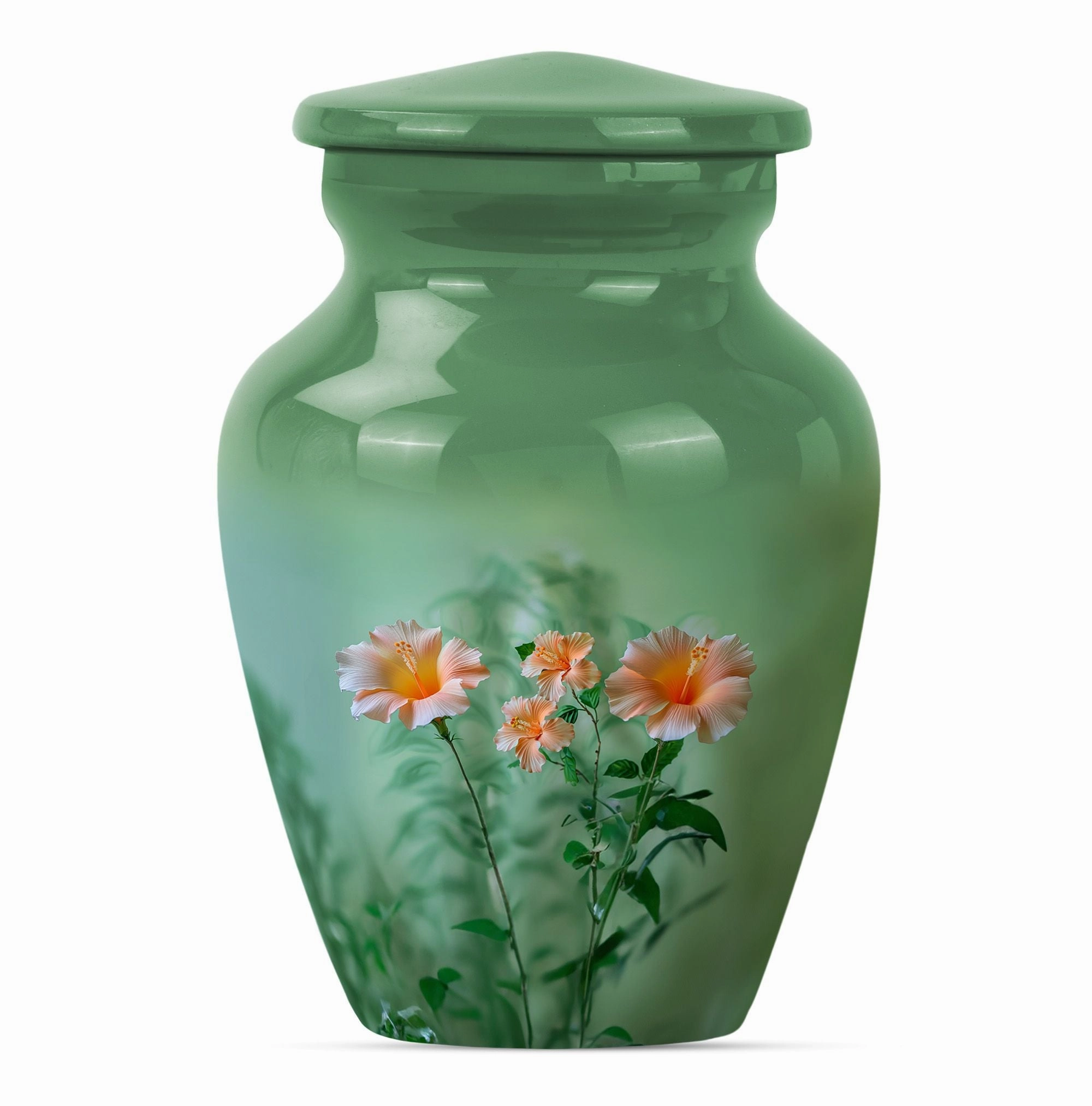 Classic Flowers Urn: Cremation Urn for Men Ashes