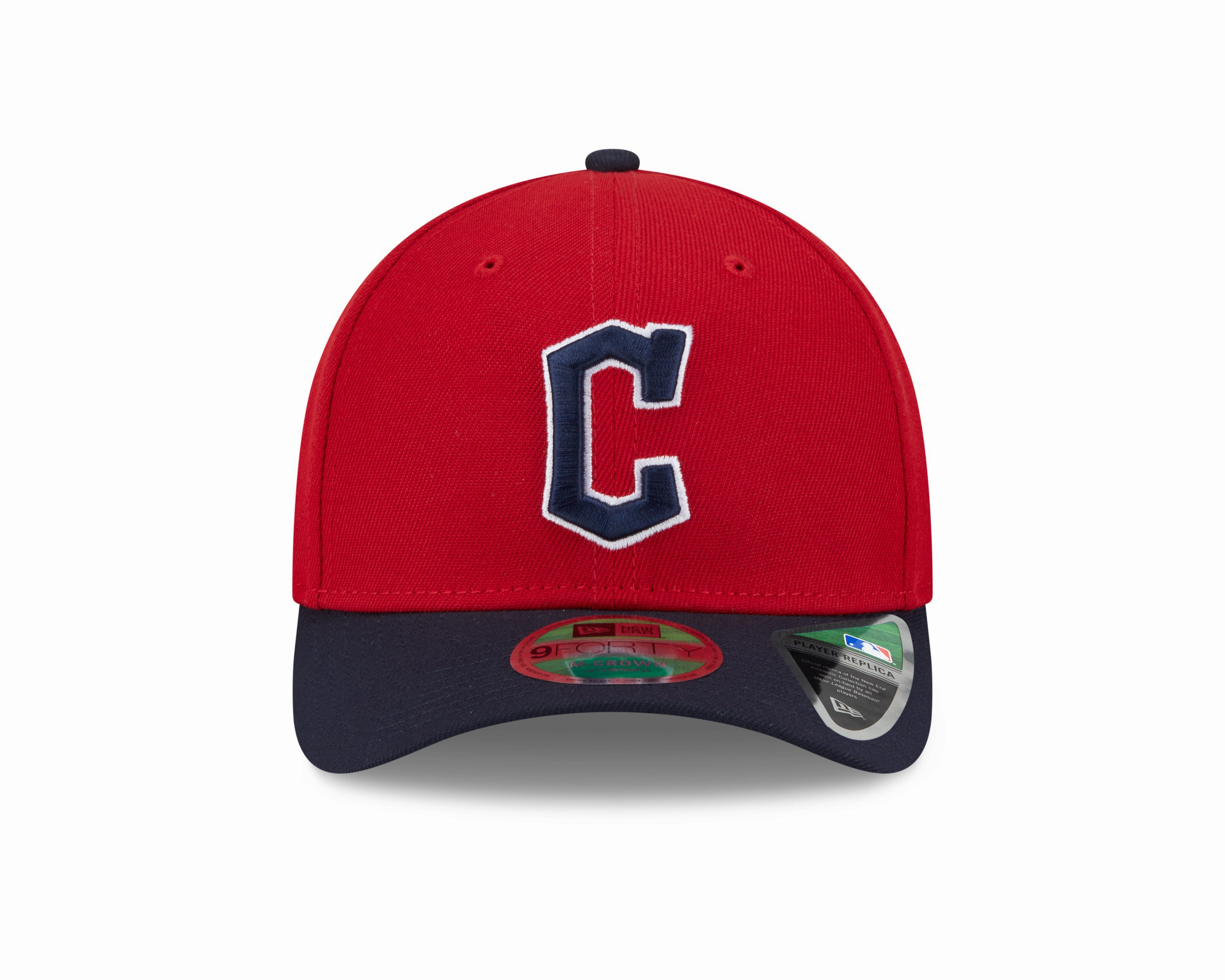 Cleveland Guardians Red/Navy New Era Player Replica M-Crown 9FORTY Adjustable Hat