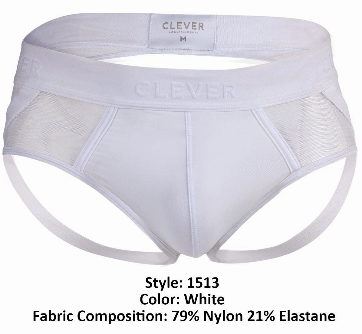 Clever 1513 Caspian Jockstrap Color White