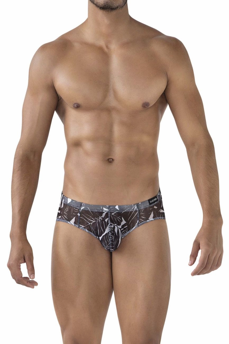 Clever 519963 3PK Australian Latin Briefs Briefs Color Blue-Black-Black