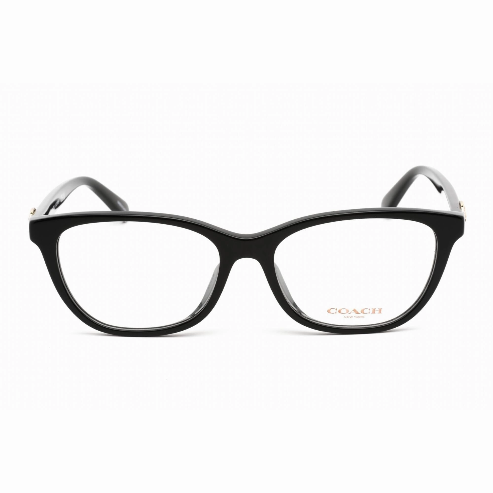 Coach Women's Eyeglasses - Clear Demo Lens Black Plastic Cat Eye Frame | 0HC6180F 5002