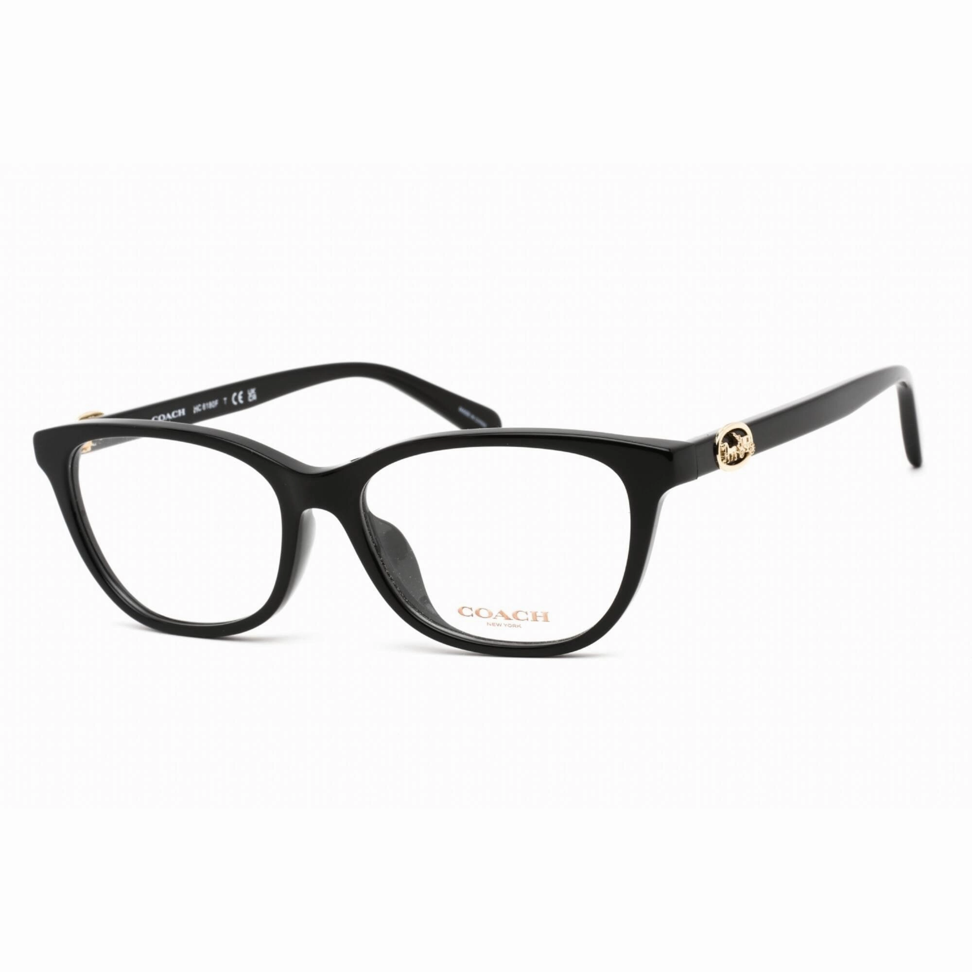 Coach Women's Eyeglasses - Clear Demo Lens Black Plastic Cat Eye Frame | 0HC6180F 5002