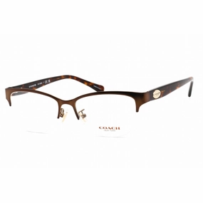 Coach Women's Eyeglasses - Clear Lens Brown Metal Cat Eye Shape Frame | HC5066 9155