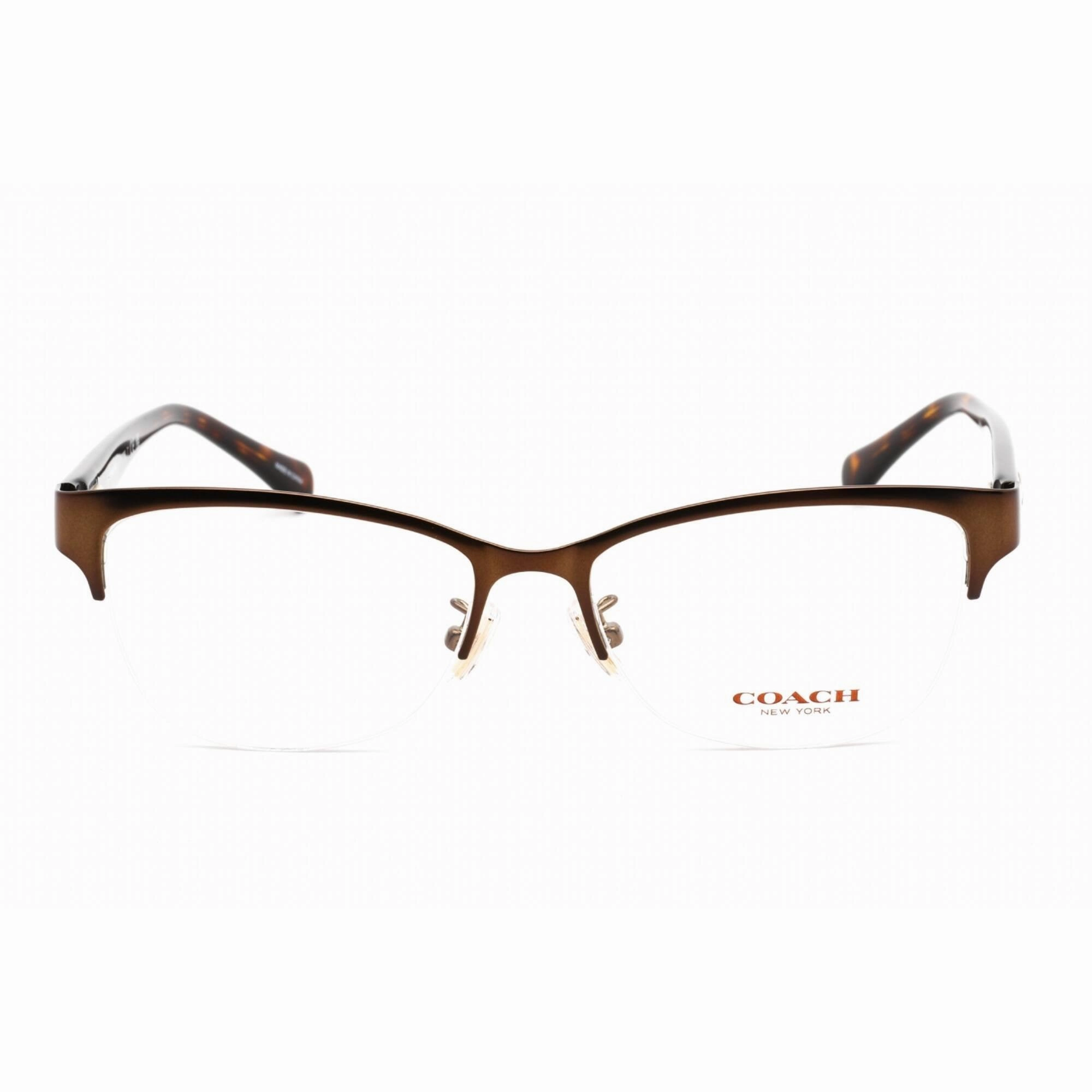 Coach Women's Eyeglasses - Clear Lens Brown Metal Cat Eye Shape Frame | HC5066 9155