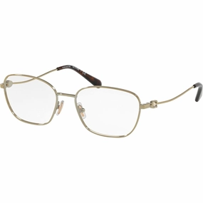 Coach Women's Eyeglasses - Shiny Light Gold Rectangular Frame | COACH 0HC5103B 9005