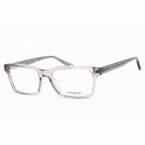 Coach Women's Eyeglasses - Transparent Grey Plastic Rectangular Frame | 0HC6169U 5176