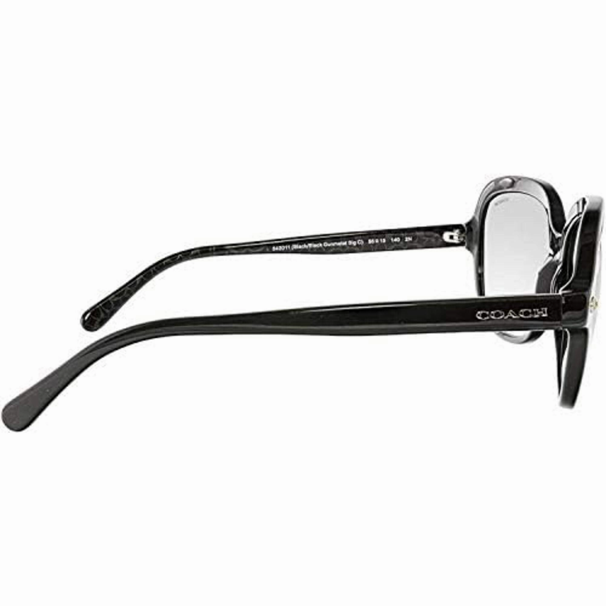 Coach Women's Sunglasses - Black Plastic Frame Grey Shaded Lens | 0HC8192 54201156
