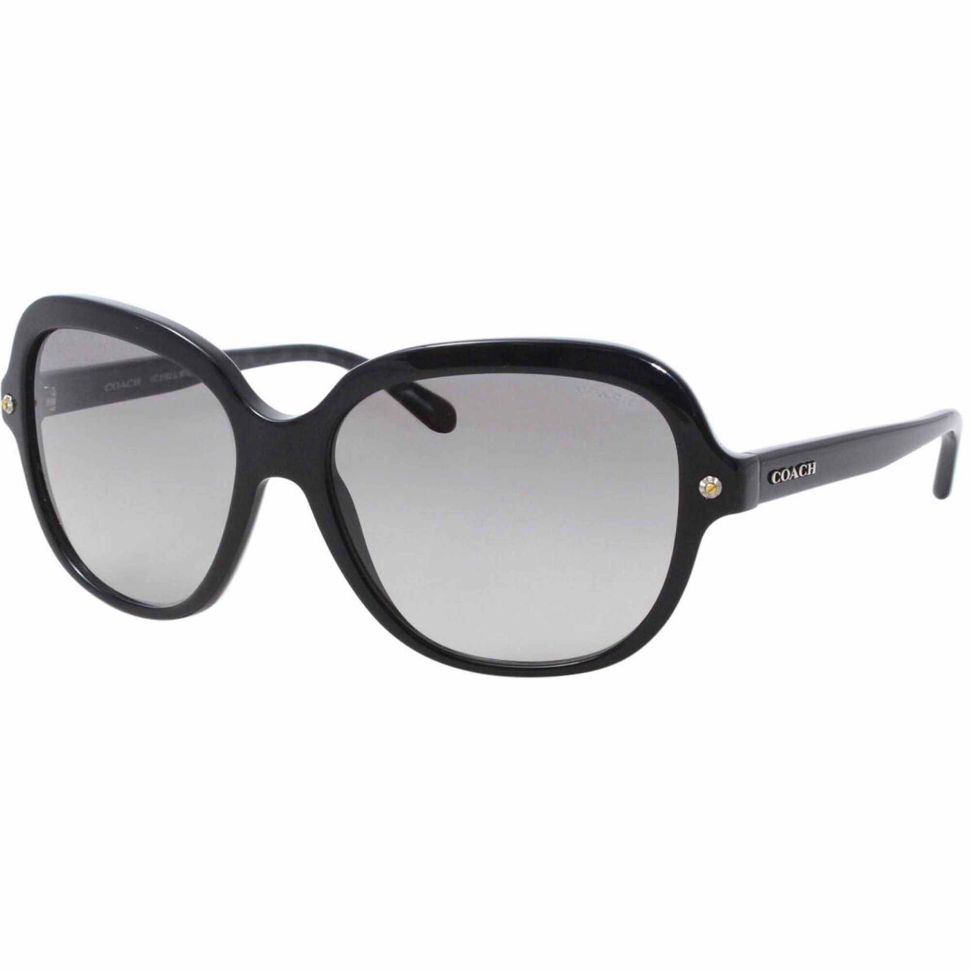 Coach Women's Sunglasses - Black Plastic Frame Grey Shaded Lens | 0HC8192 54201156