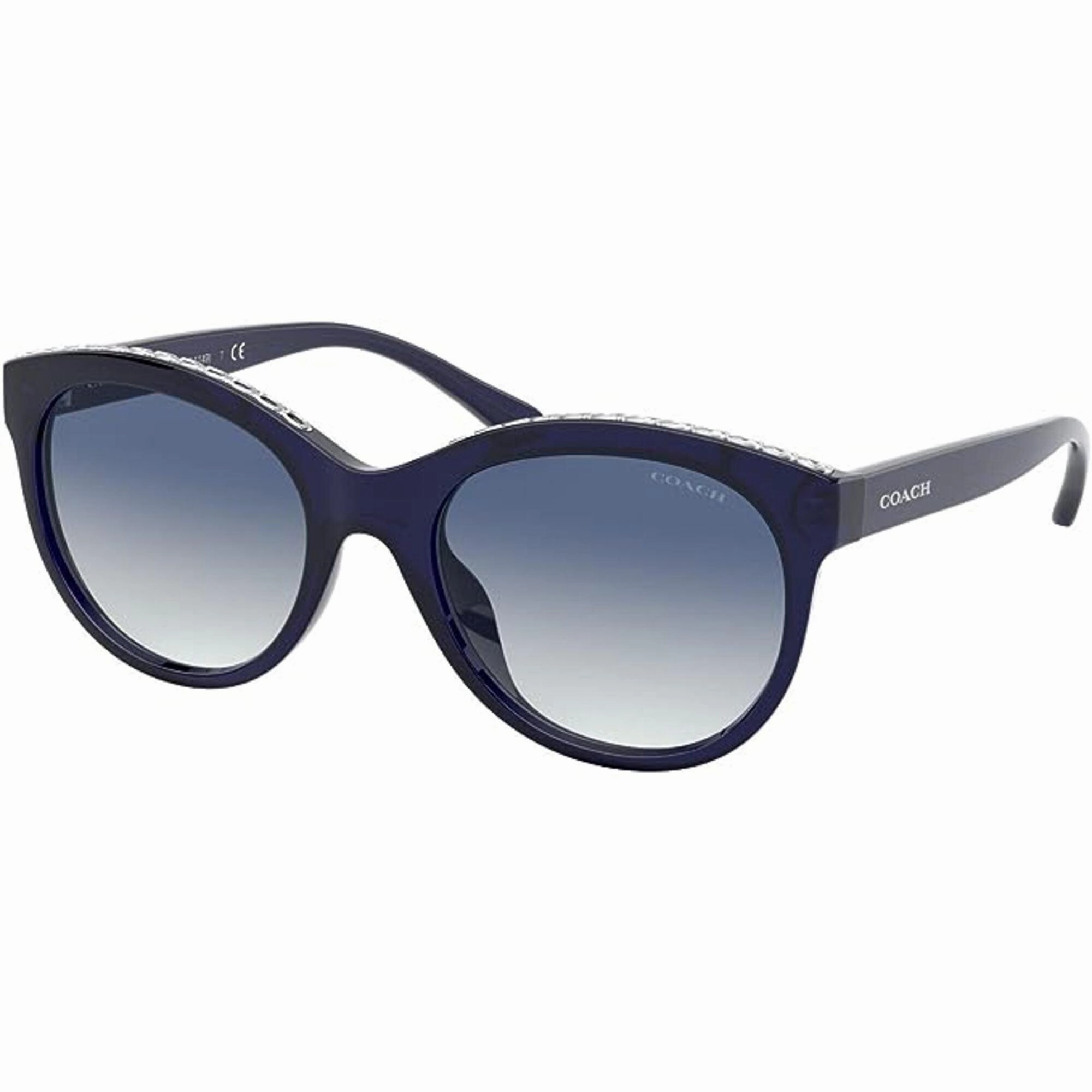 Coach Women's Sunglasses - Blue Grey Gradient Lens Cat Eye Frame | 0HC8297U 54504L52