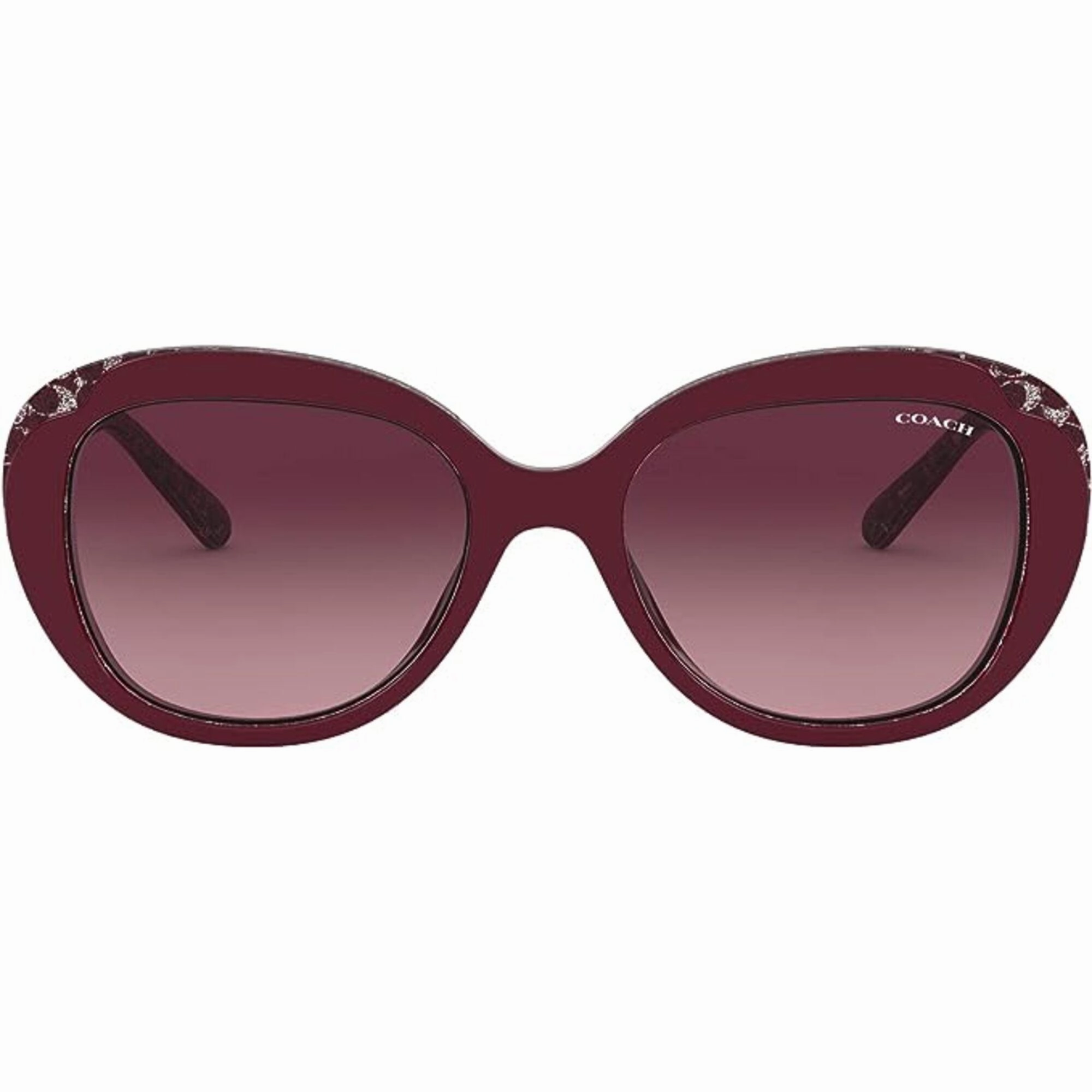 Coach Women's Sunglasses - Burgundy Gradient Lens Butterfly Frame | 0HC8289F 55848H55