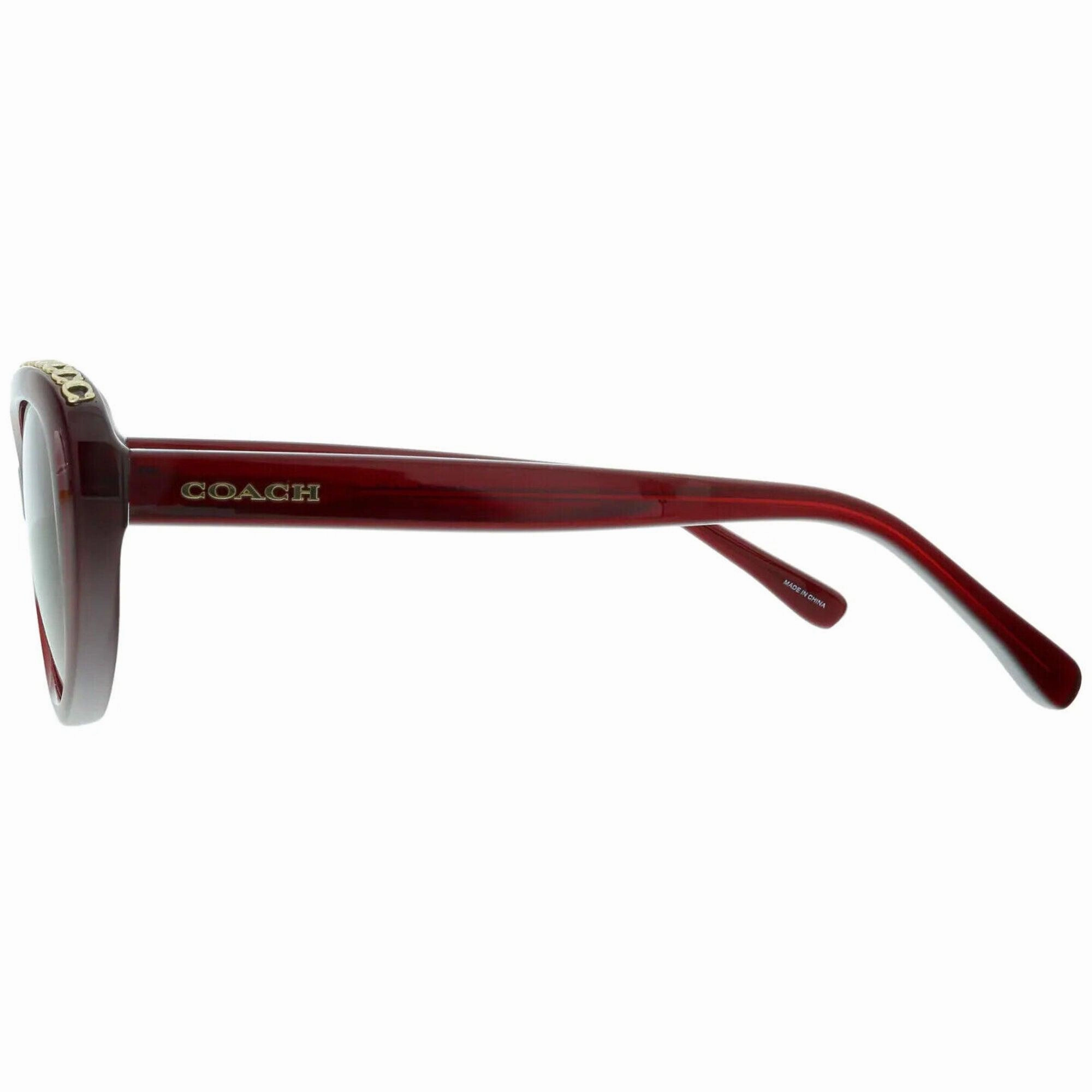Coach Women's Sunglasses - Burgundy Gradient Lens Cat Eye Frame | 0HC8296U 56158H56