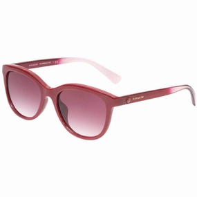 Coach Women's Sunglasses - Burgundy Gradient Lens Oval Frame | 0HC8285U 50318H56
