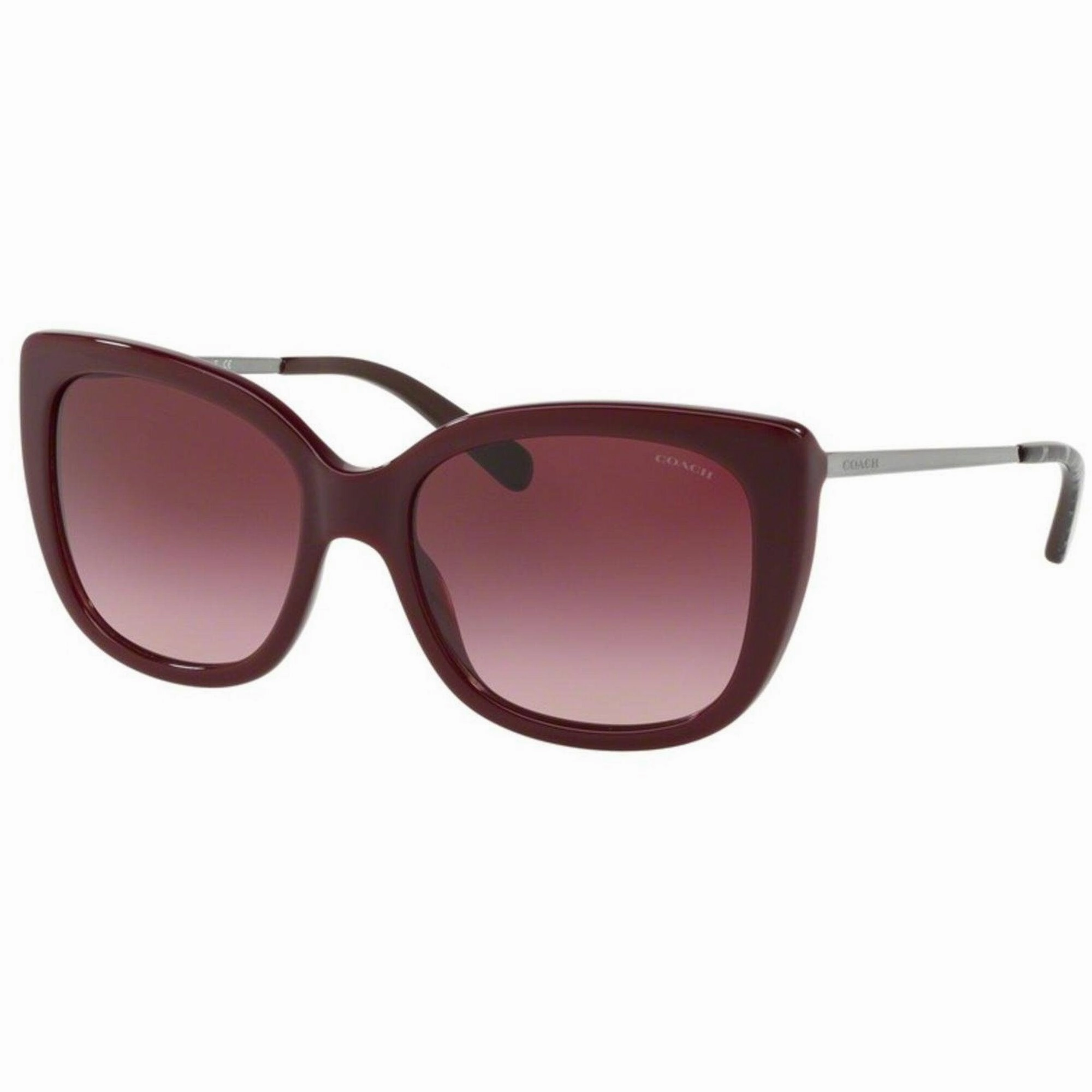 Coach Women's Sunglasses - Burgundy Gradient Lens Square Frame | 0HC8246F 55098H55
