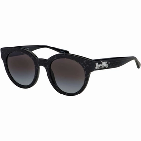 Coach Women's Sunglasses - Dark Grey Gradient Lens Round Frame | 0HC8265 55728G51