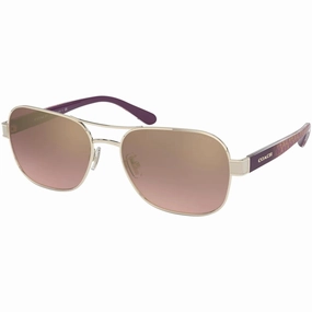 Coach Women's Sunglasses - Full Rim Light Gold/Purple Metal Frame | 0HC7116 90056F57
