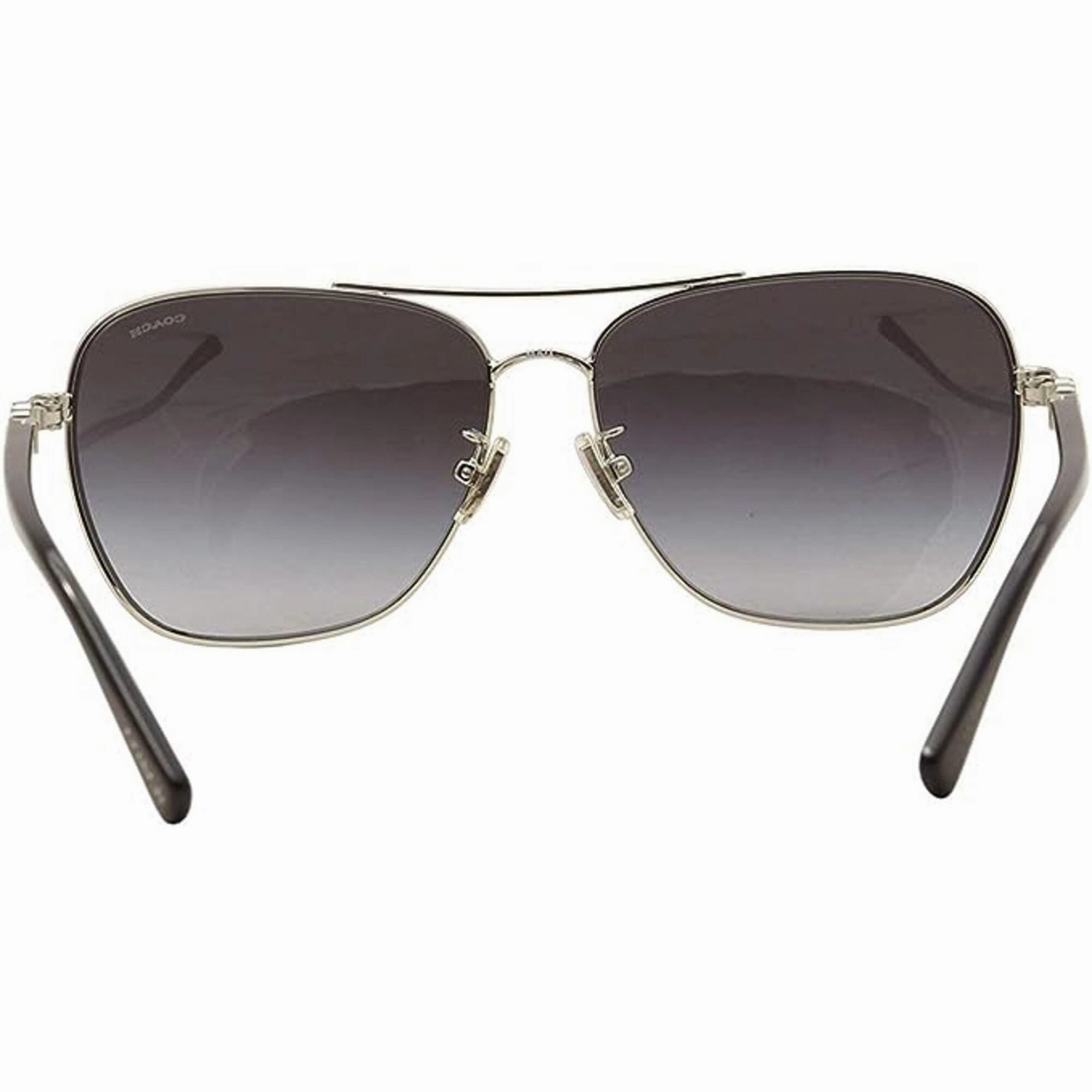 Coach Women's Sunglasses - Full Rim Silver and Black Metal Frame | 0HC7073B 90151159